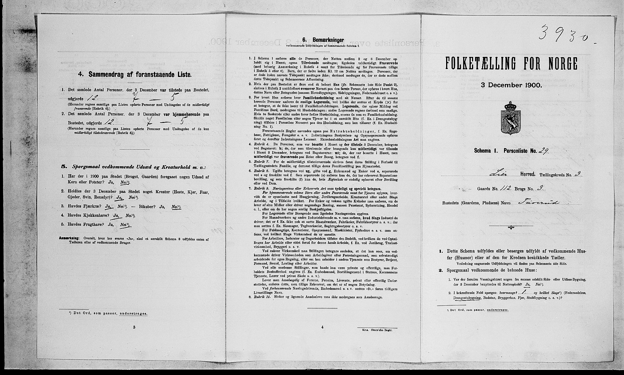 RA, Folketelling 1900 for 0626 Lier herred, 1900, s. 602
