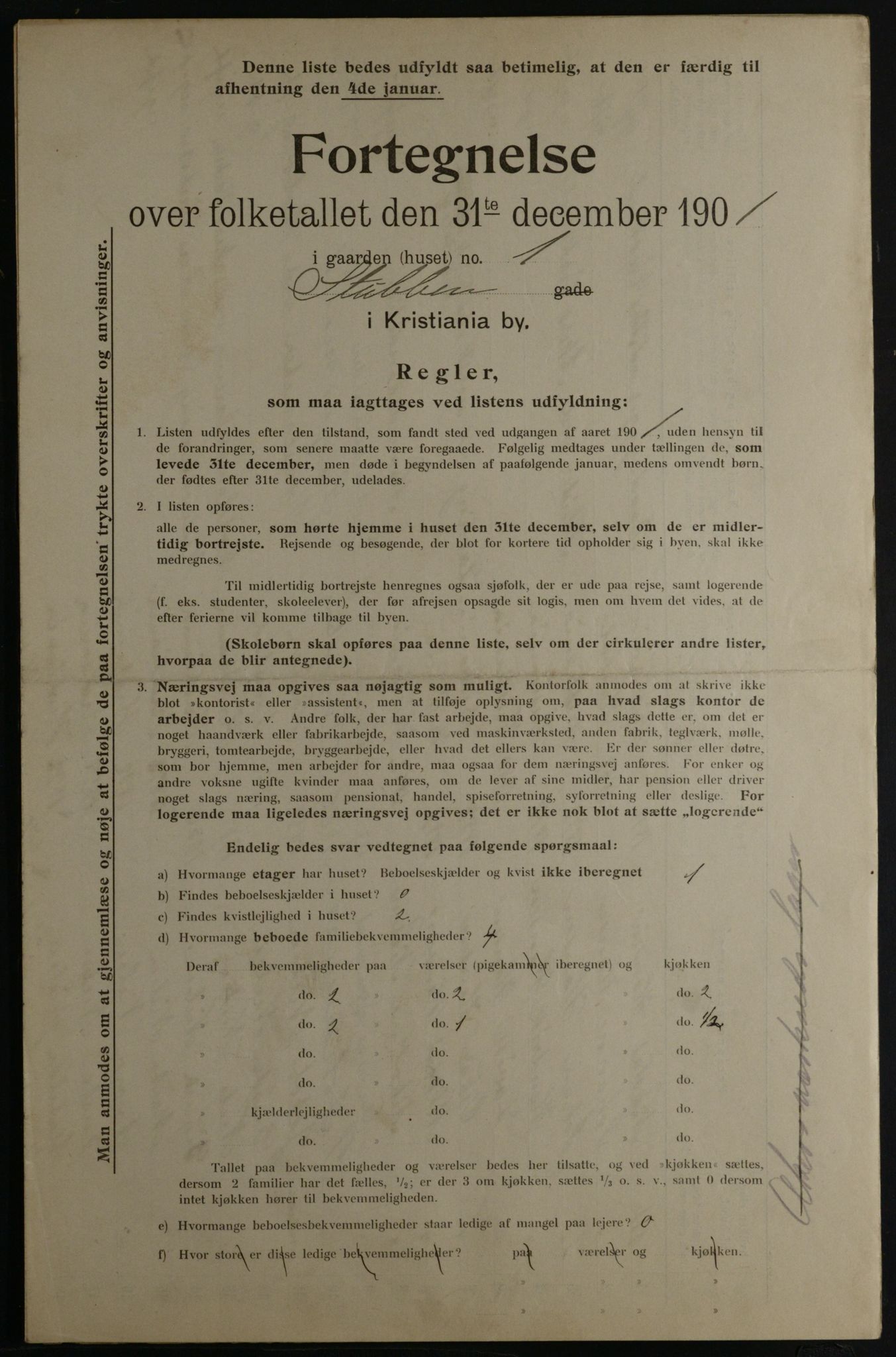 OBA, Kommunal folketelling 31.12.1901 for Kristiania kjøpstad, 1901, s. 16101