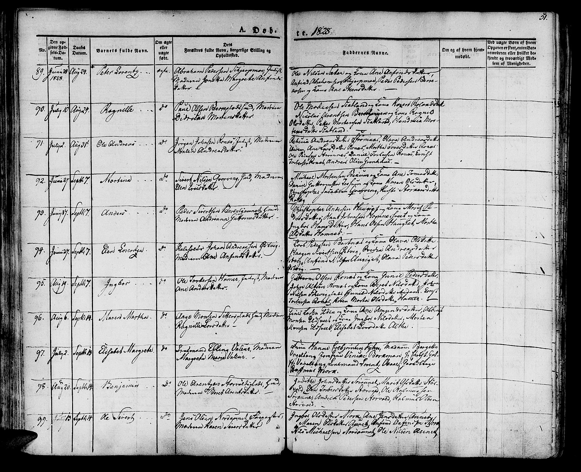 Ministerialprotokoller, klokkerbøker og fødselsregistre - Nord-Trøndelag, AV/SAT-A-1458/741/L0390: Ministerialbok nr. 741A04, 1822-1836, s. 51