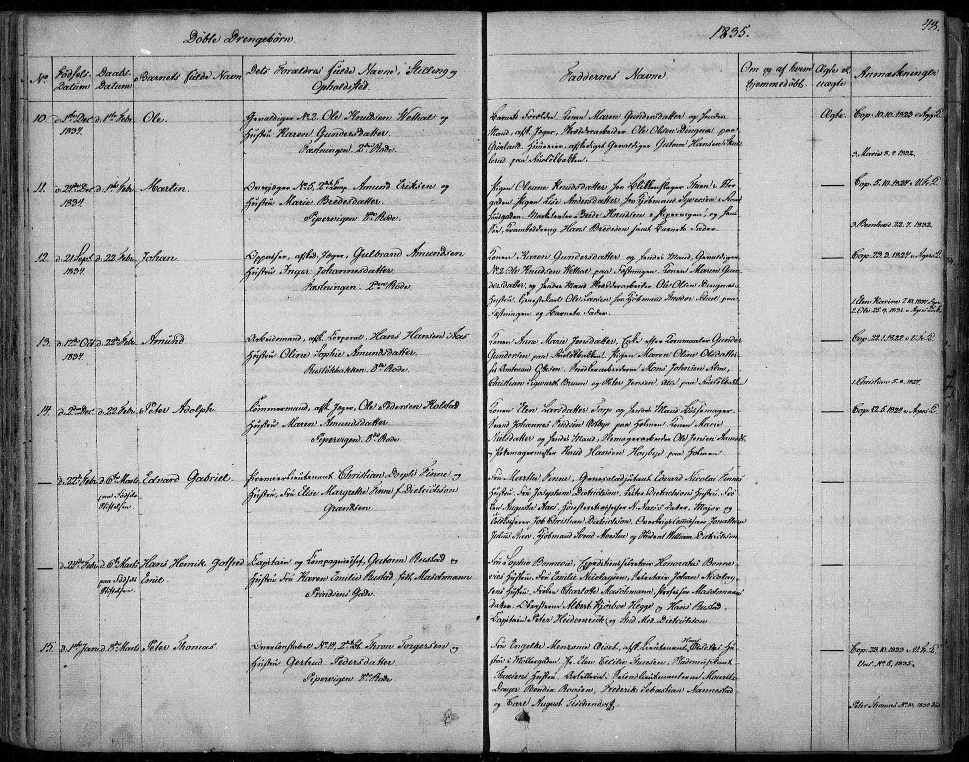Garnisonsmenigheten Kirkebøker, SAO/A-10846/F/Fa/L0006: Ministerialbok nr. 6, 1828-1841, s. 48