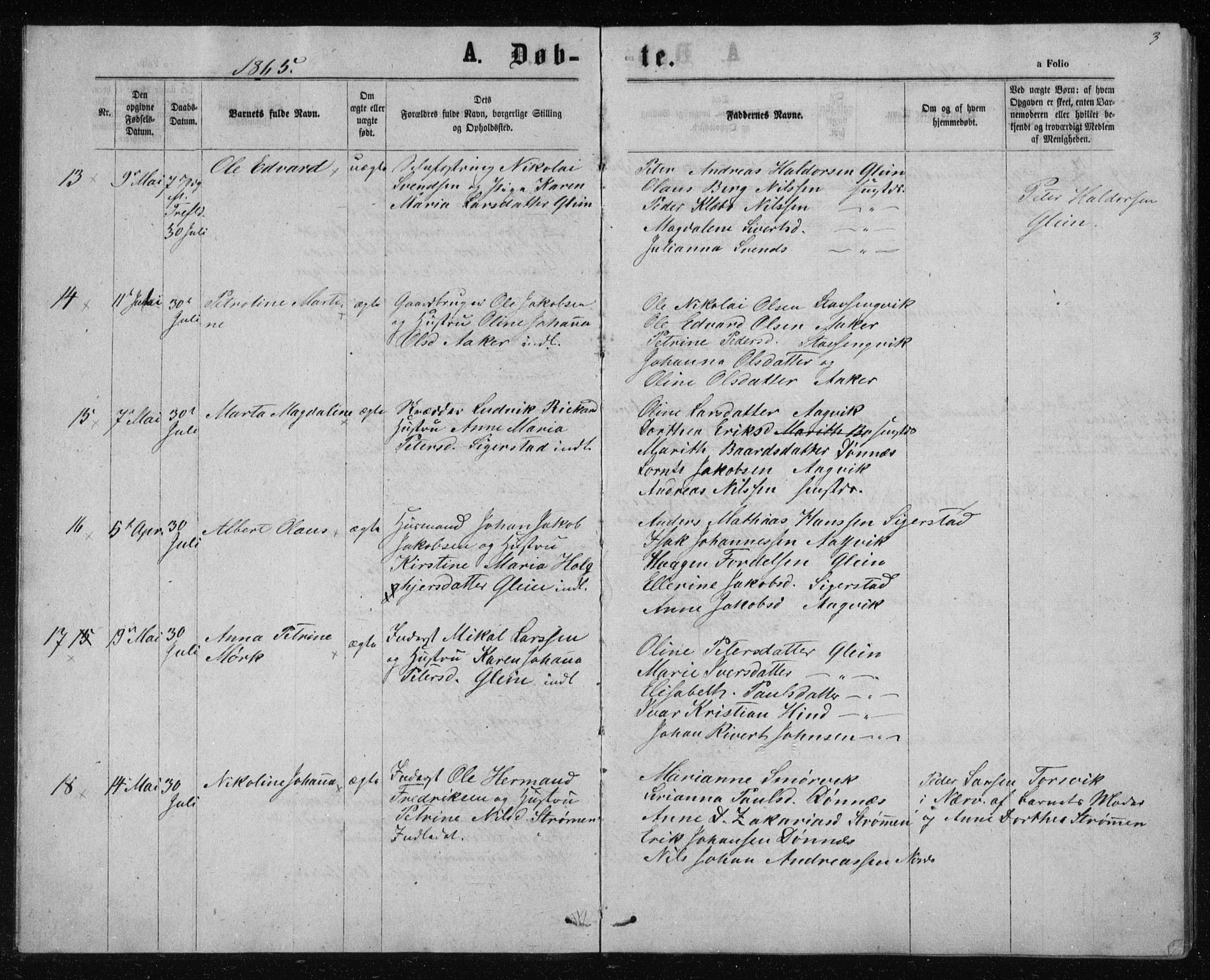 Ministerialprotokoller, klokkerbøker og fødselsregistre - Nordland, SAT/A-1459/835/L0531: Klokkerbok nr. 835C03, 1865-1877, s. 3