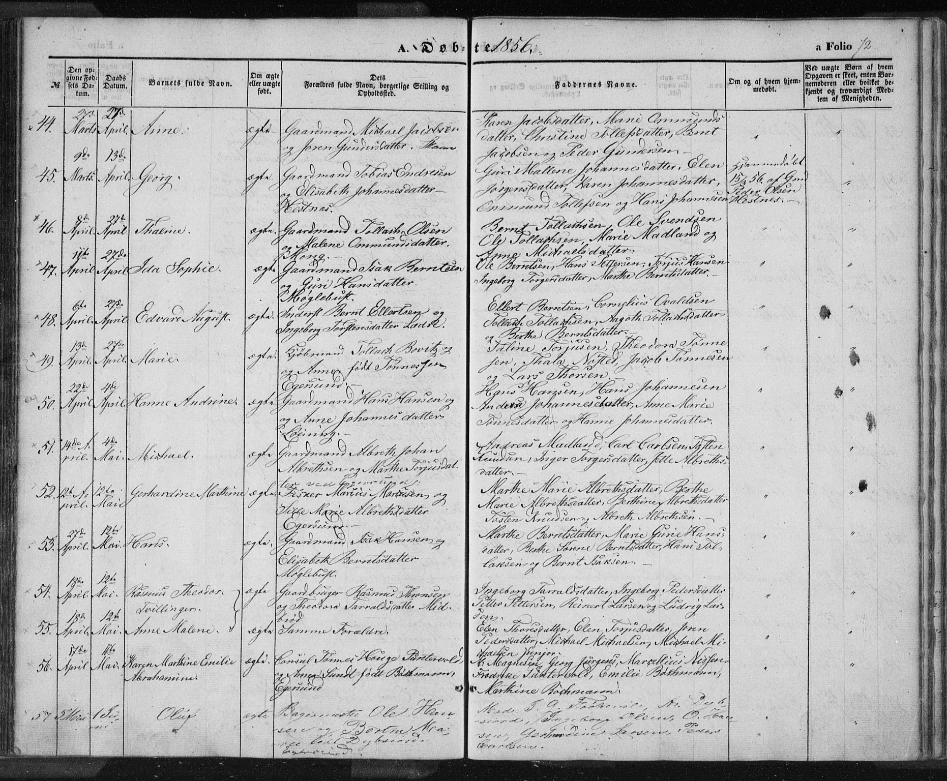 Eigersund sokneprestkontor, AV/SAST-A-101807/S08/L0012: Ministerialbok nr. A 12.1, 1850-1865, s. 72