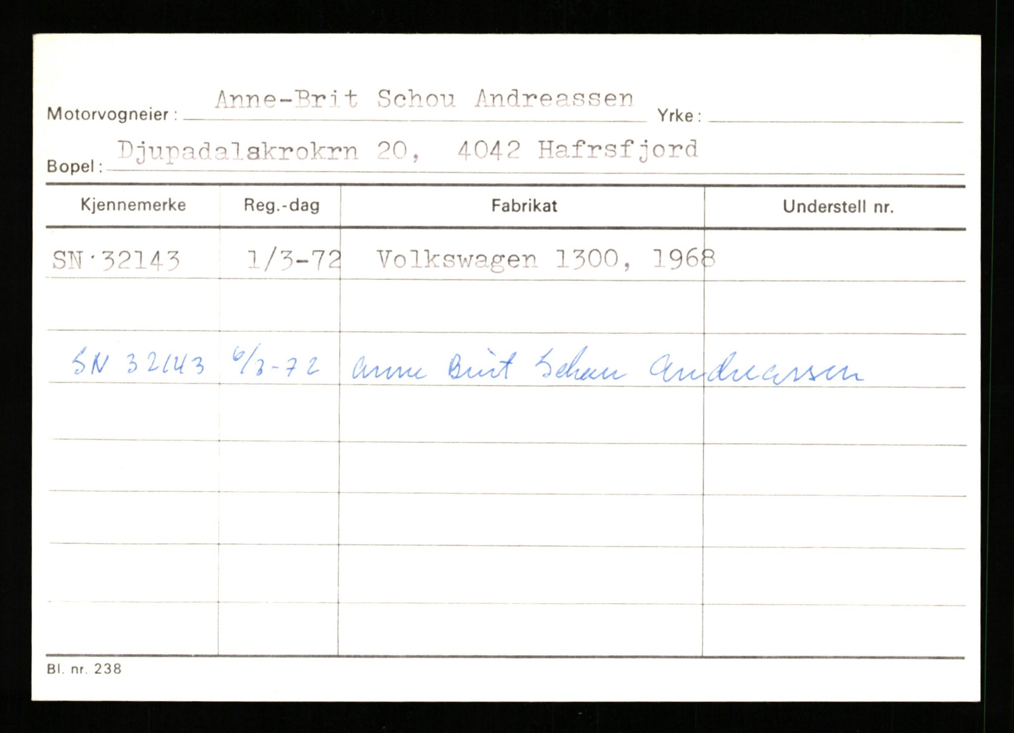 Stavanger trafikkstasjon, SAST/A-101942/0/G/L0005: Registreringsnummer: 23000 - 34245, 1930-1971, s. 2830