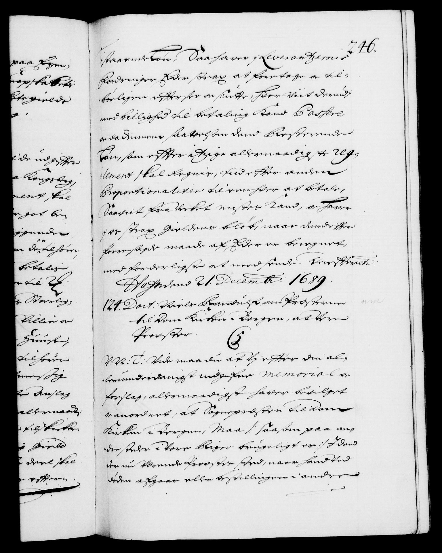 Danske Kanselli 1572-1799, AV/RA-EA-3023/F/Fc/Fca/Fcab/L0014: Norske tegnelser (mikrofilm), 1688-1691, s. 246a