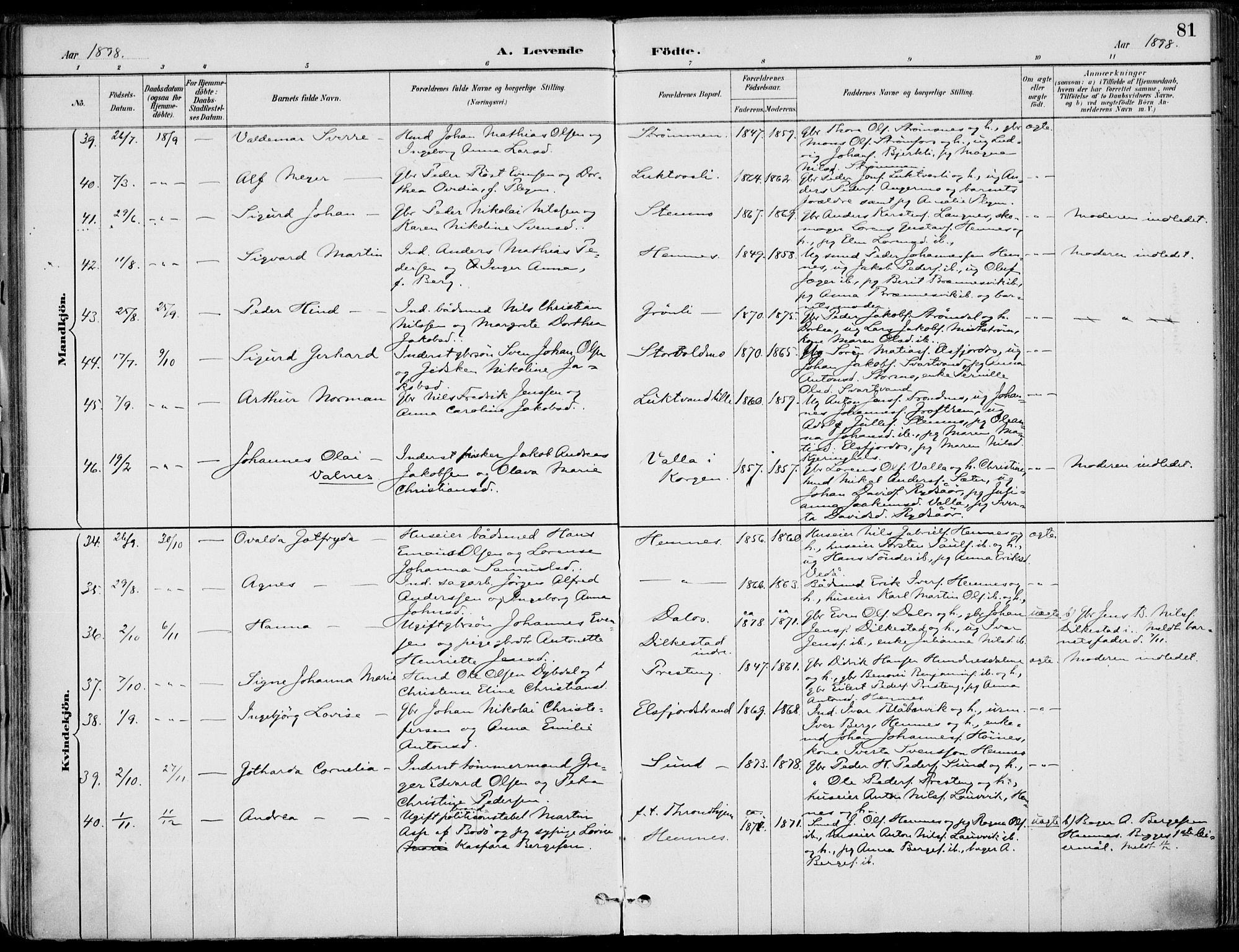 Ministerialprotokoller, klokkerbøker og fødselsregistre - Nordland, AV/SAT-A-1459/825/L0362: Ministerialbok nr. 825A16, 1886-1908, s. 81