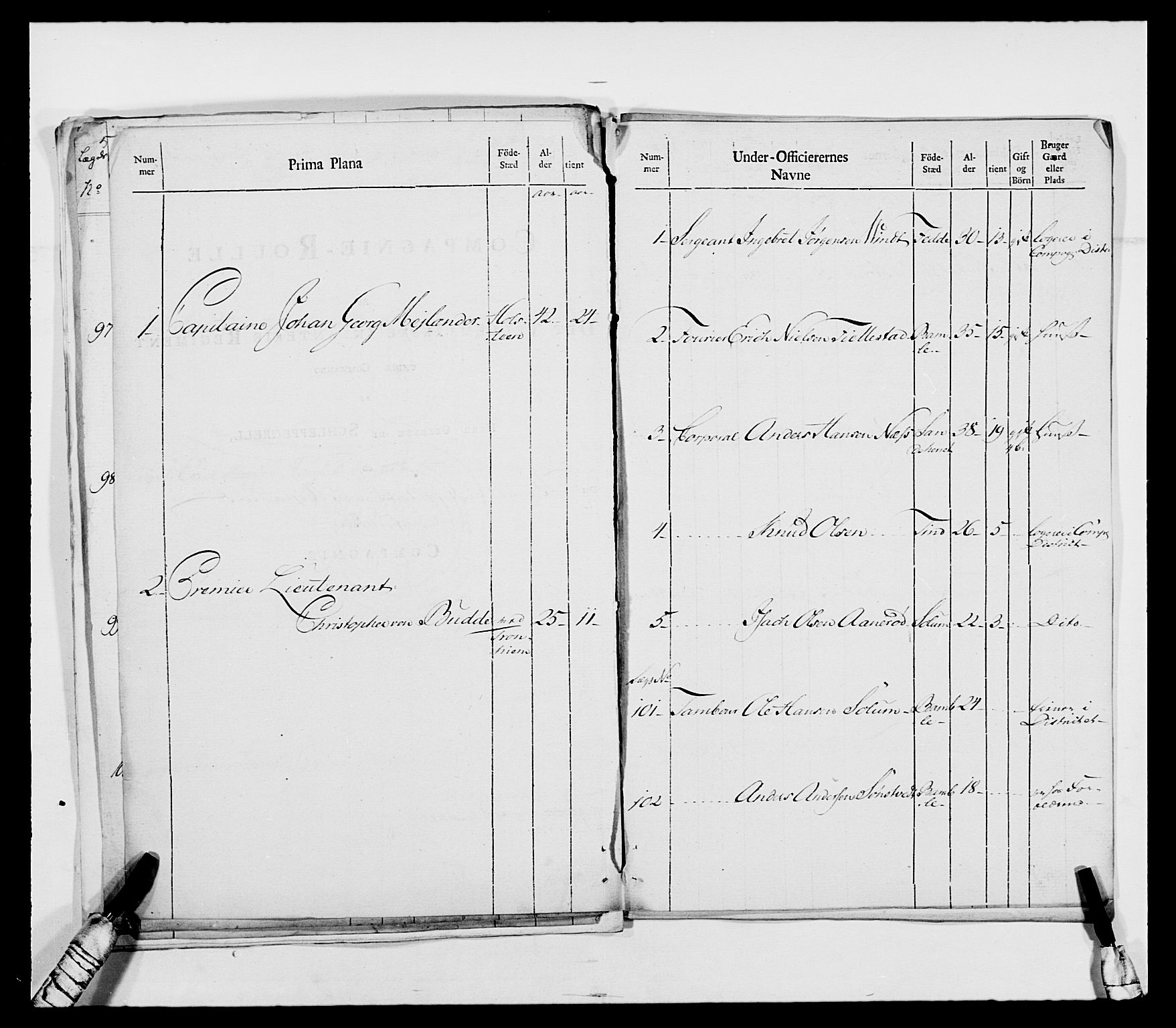 Generalitets- og kommissariatskollegiet, Det kongelige norske kommissariatskollegium, RA/EA-5420/E/Eh/L0114: Telemarkske nasjonale infanteriregiment, 1789-1802, s. 53