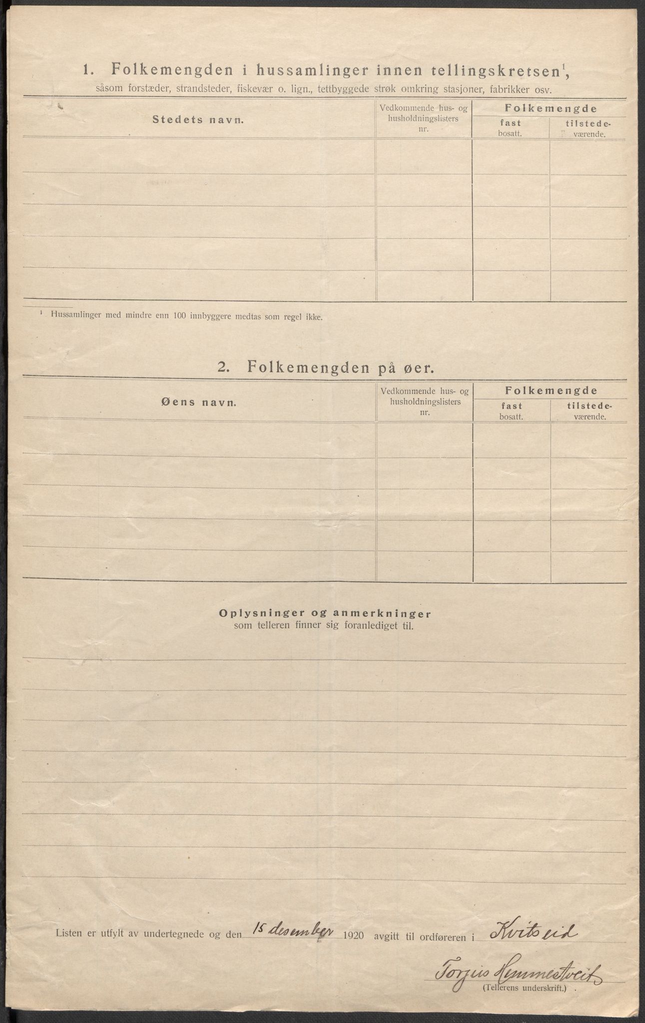 SAKO, Folketelling 1920 for 0829 Kviteseid herred, 1920, s. 45