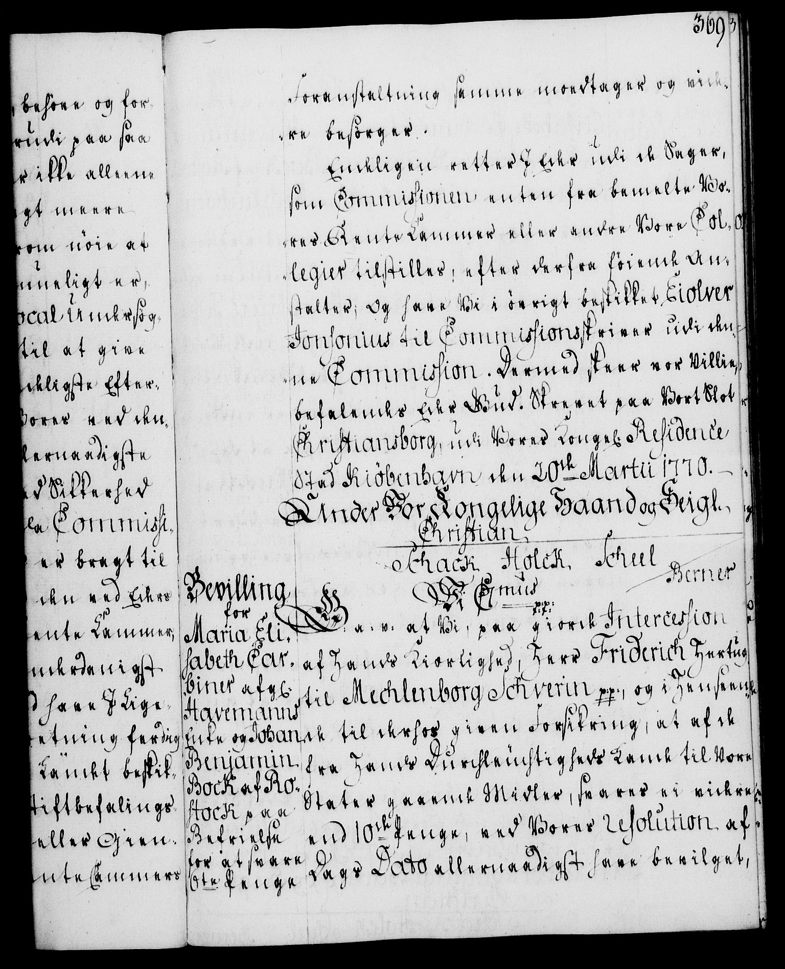 Rentekammeret, Kammerkanselliet, AV/RA-EA-3111/G/Gg/Gga/L0008: Norsk ekspedisjonsprotokoll med register (merket RK 53.8), 1768-1771, s. 369