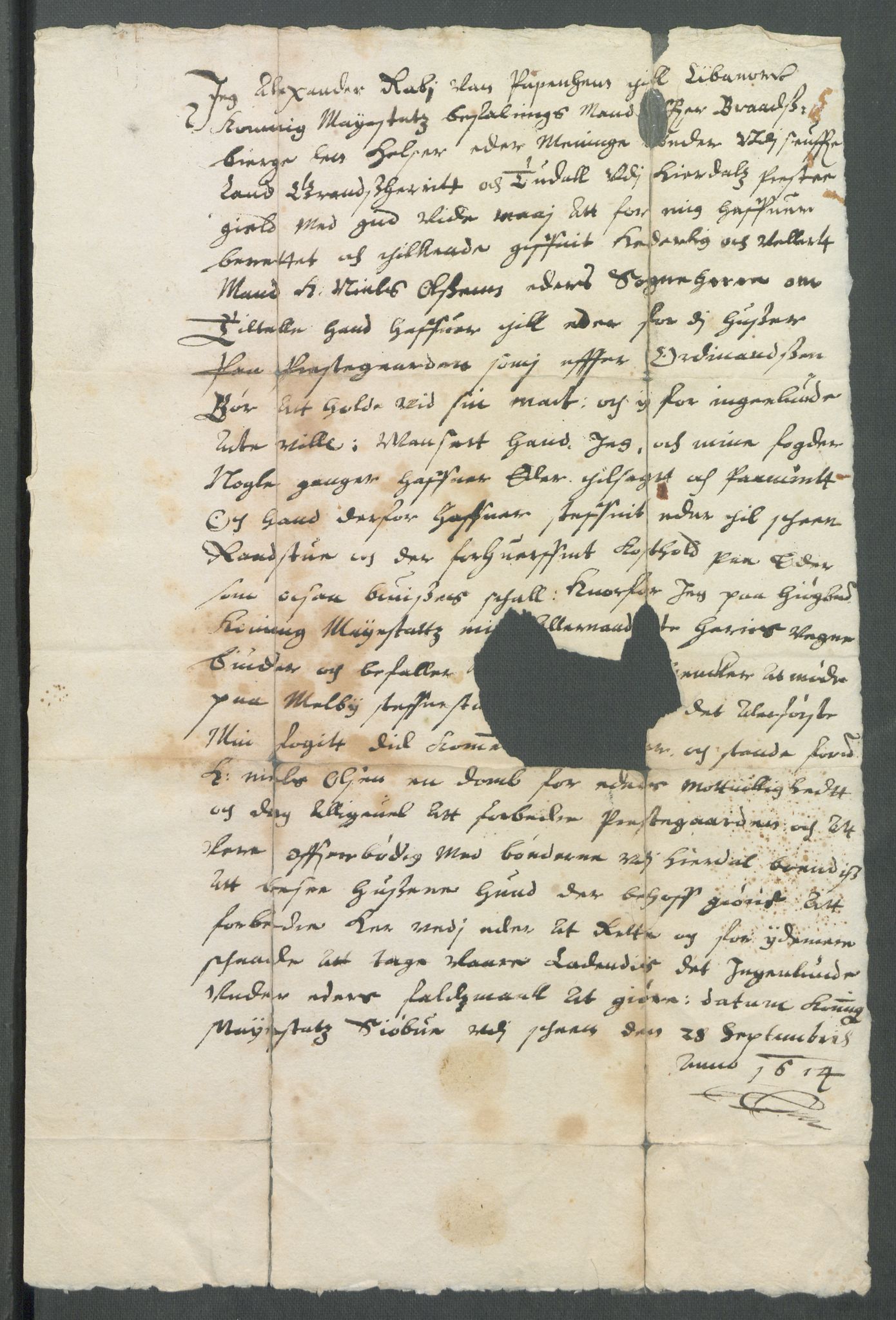 Riksarkivets diplomsamling, AV/RA-EA-5965/F02/L0123: Dokumenter, 1614-1615, s. 52