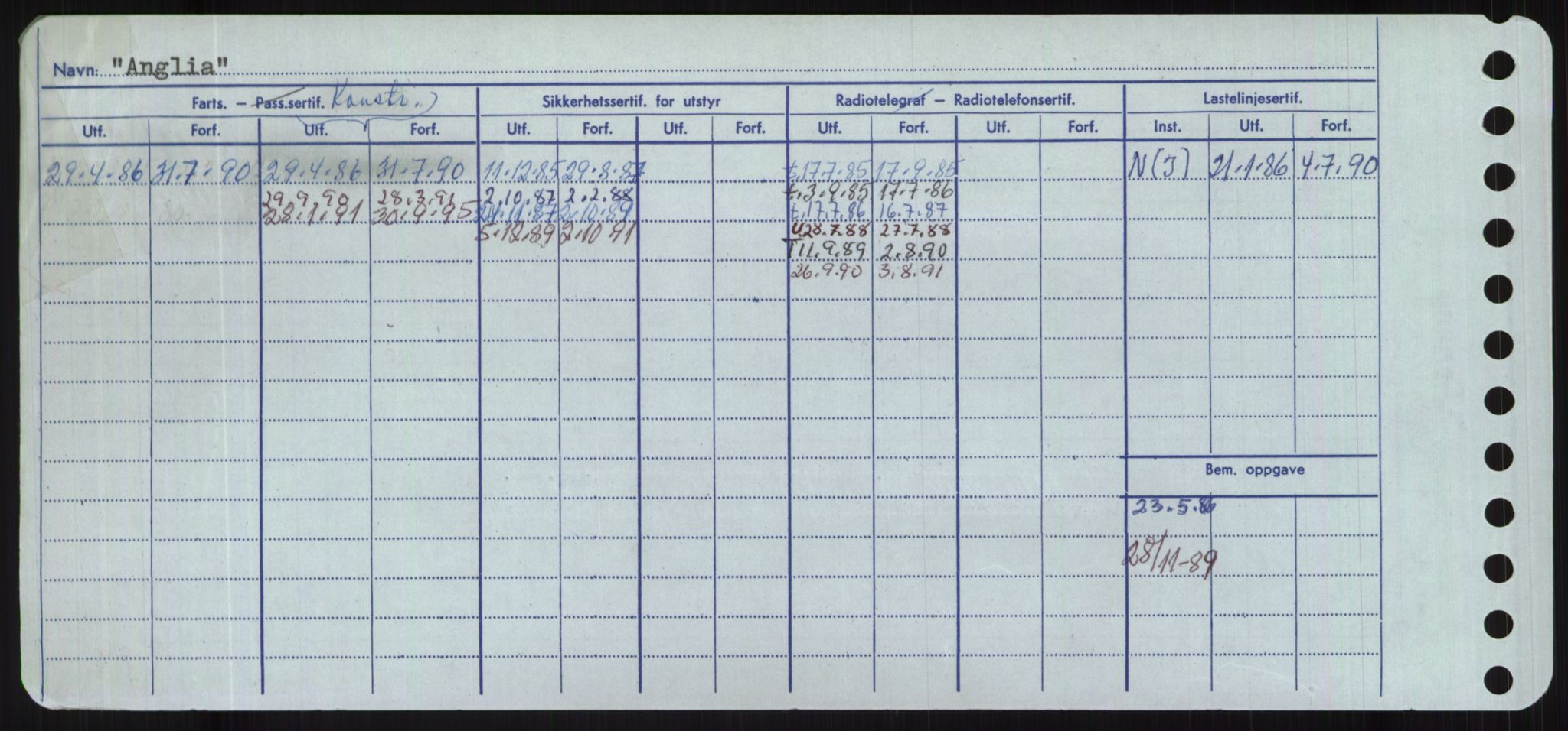 Sjøfartsdirektoratet med forløpere, Skipsmålingen, RA/S-1627/H/Hd/L0001: Fartøy, A-Anv, s. 620