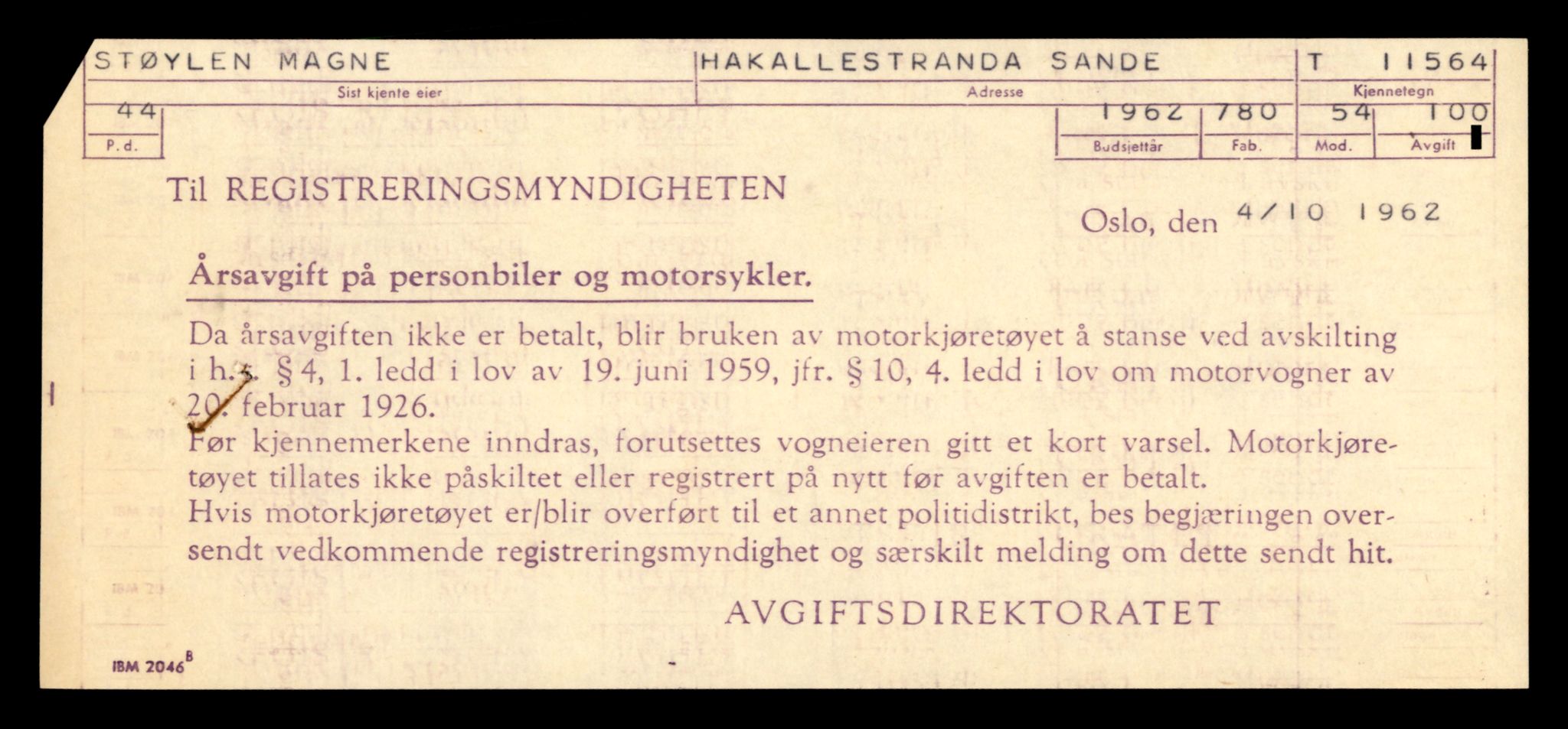 Møre og Romsdal vegkontor - Ålesund trafikkstasjon, AV/SAT-A-4099/F/Fe/L0029: Registreringskort for kjøretøy T 11430 - T 11619, 1927-1998, s. 2228