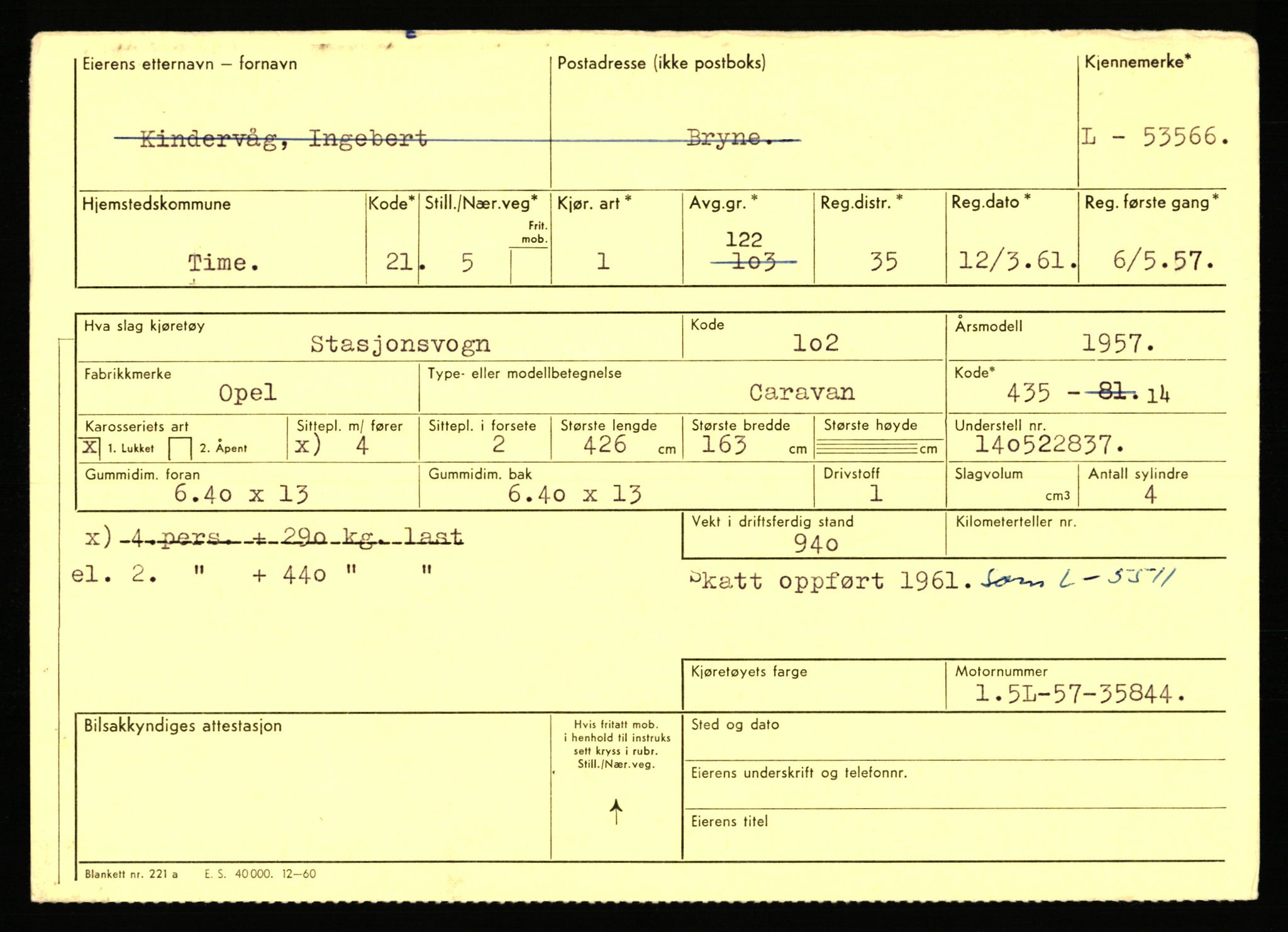 Stavanger trafikkstasjon, AV/SAST-A-101942/0/F/L0053: L-52900 - L-54199, 1930-1971, s. 1665