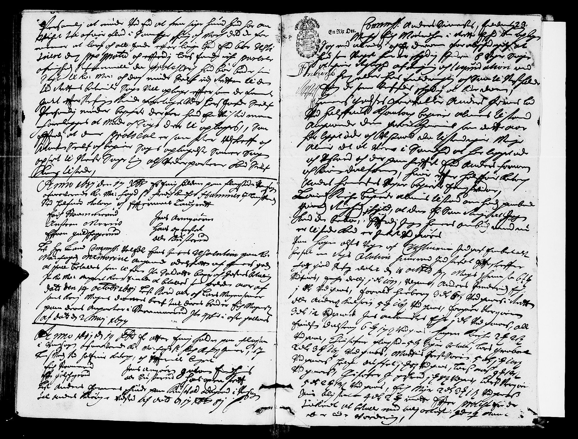 Hedemarken sorenskriveri, SAH/TING-034/G/Gb/L0017: Tingbok, 1681, s. 122b-123a