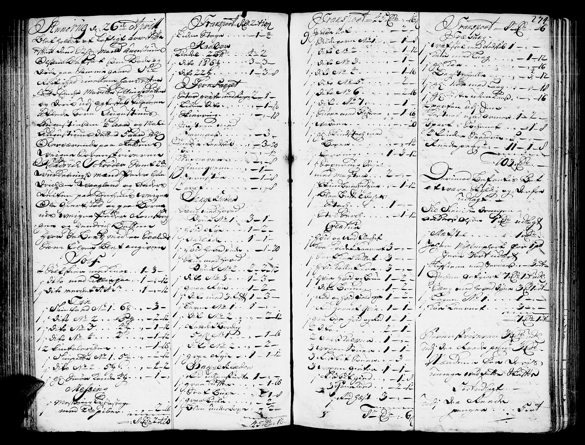 Nordmøre sorenskriveri, AV/SAT-A-4132/1/3/3A/L0005: Skifteprotokoll nr. 5, 1714-1720, s. 273b-274a