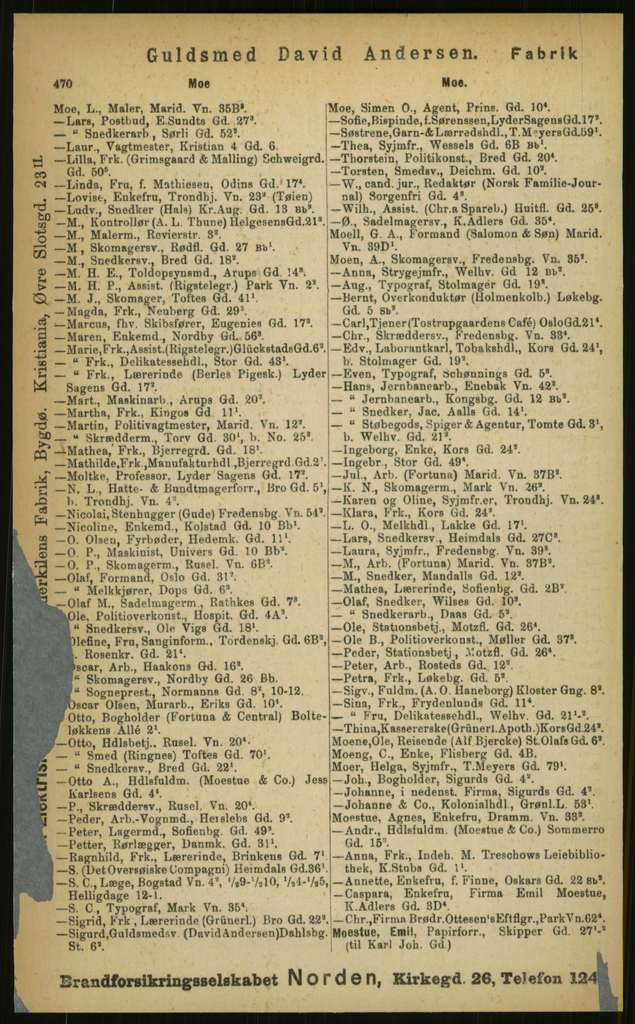 Kristiania/Oslo adressebok, PUBL/-, 1899, s. 470