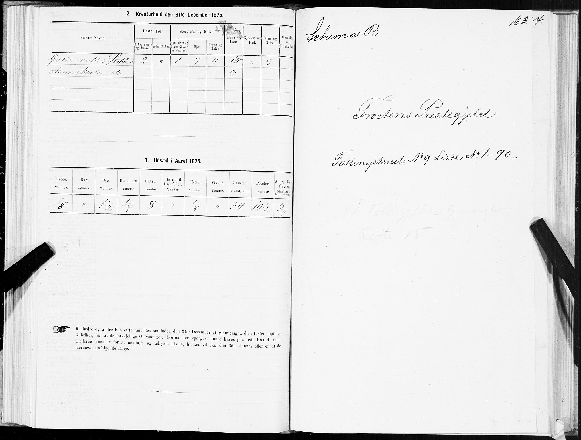 SAT, Folketelling 1875 for 1717P Frosta prestegjeld, 1875, s. 6163