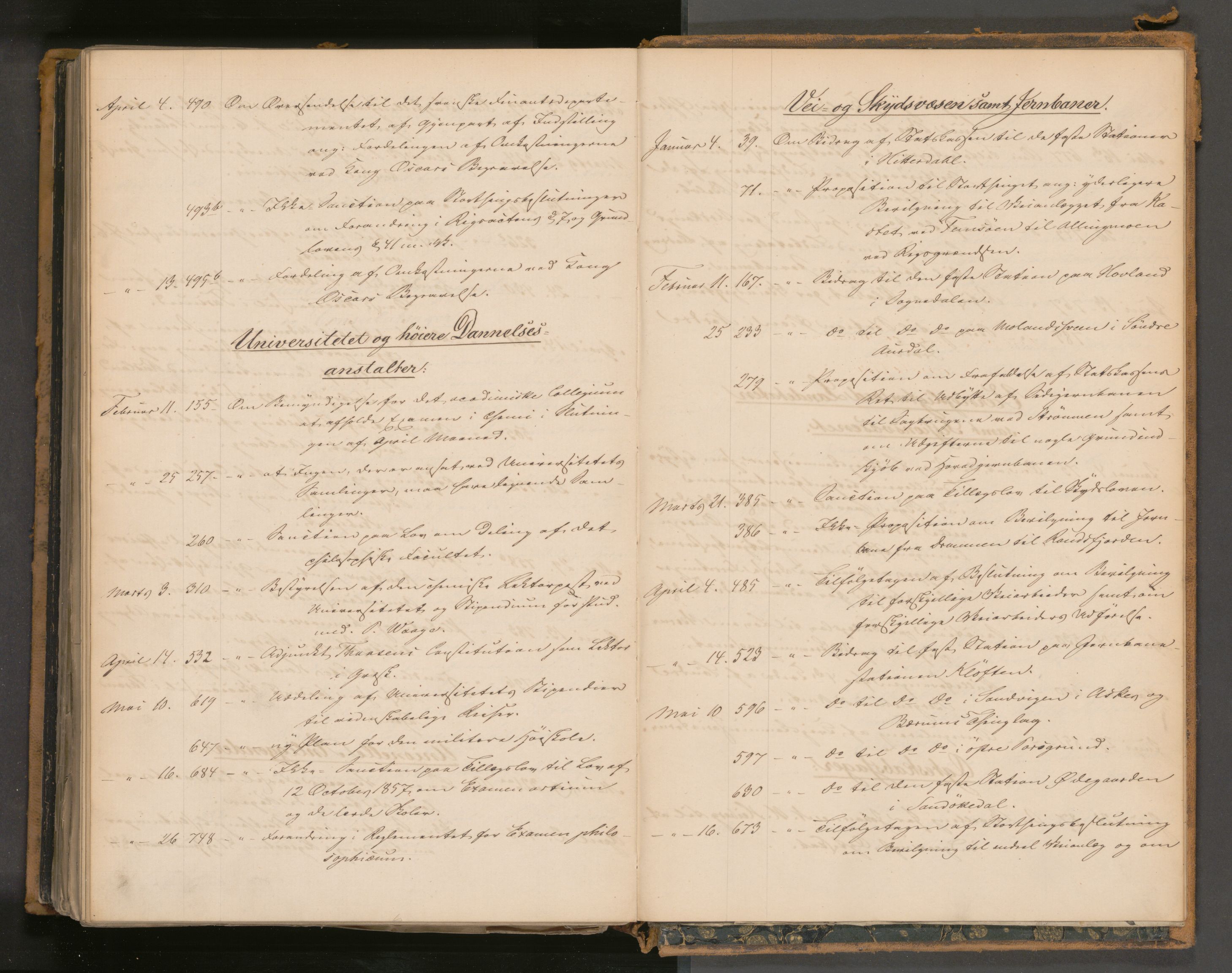 Statsrådssekretariatet, AV/RA-S-1001/A/Ab/L0092: Kgl. res. nr. 1-875, 1. halvår, 1860