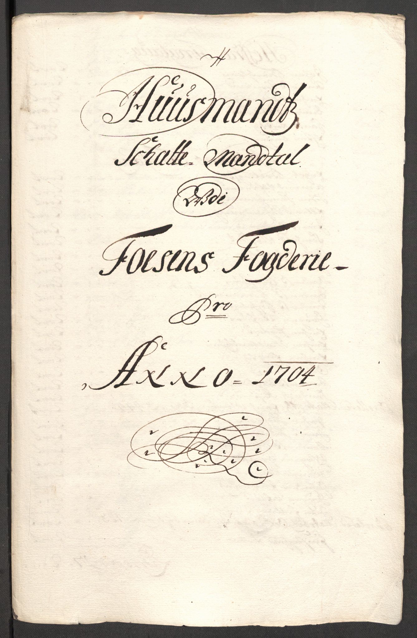 Rentekammeret inntil 1814, Reviderte regnskaper, Fogderegnskap, RA/EA-4092/R57/L3856: Fogderegnskap Fosen, 1704-1705, s. 166