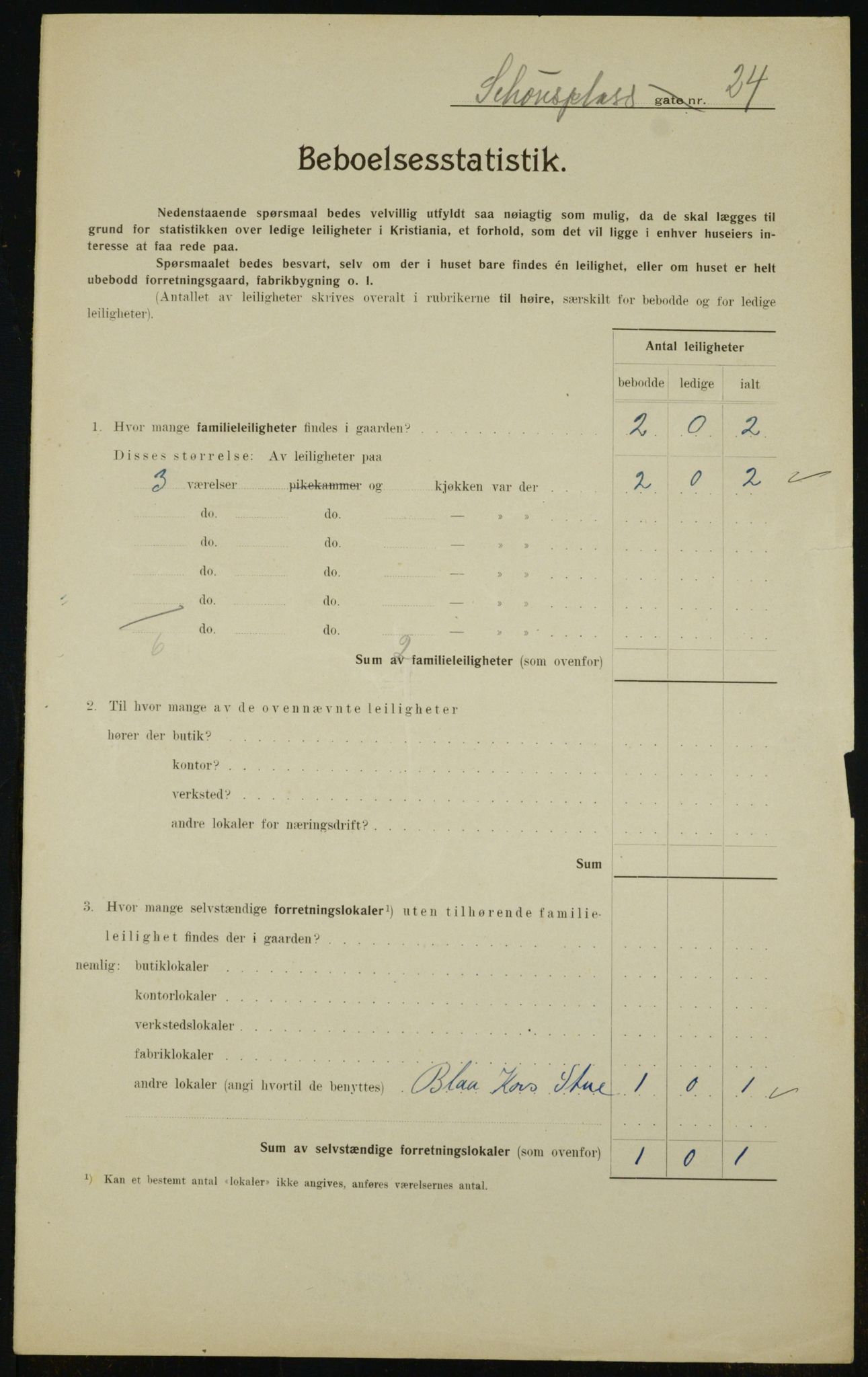 OBA, Kommunal folketelling 1.2.1910 for Kristiania, 1910, s. 86491