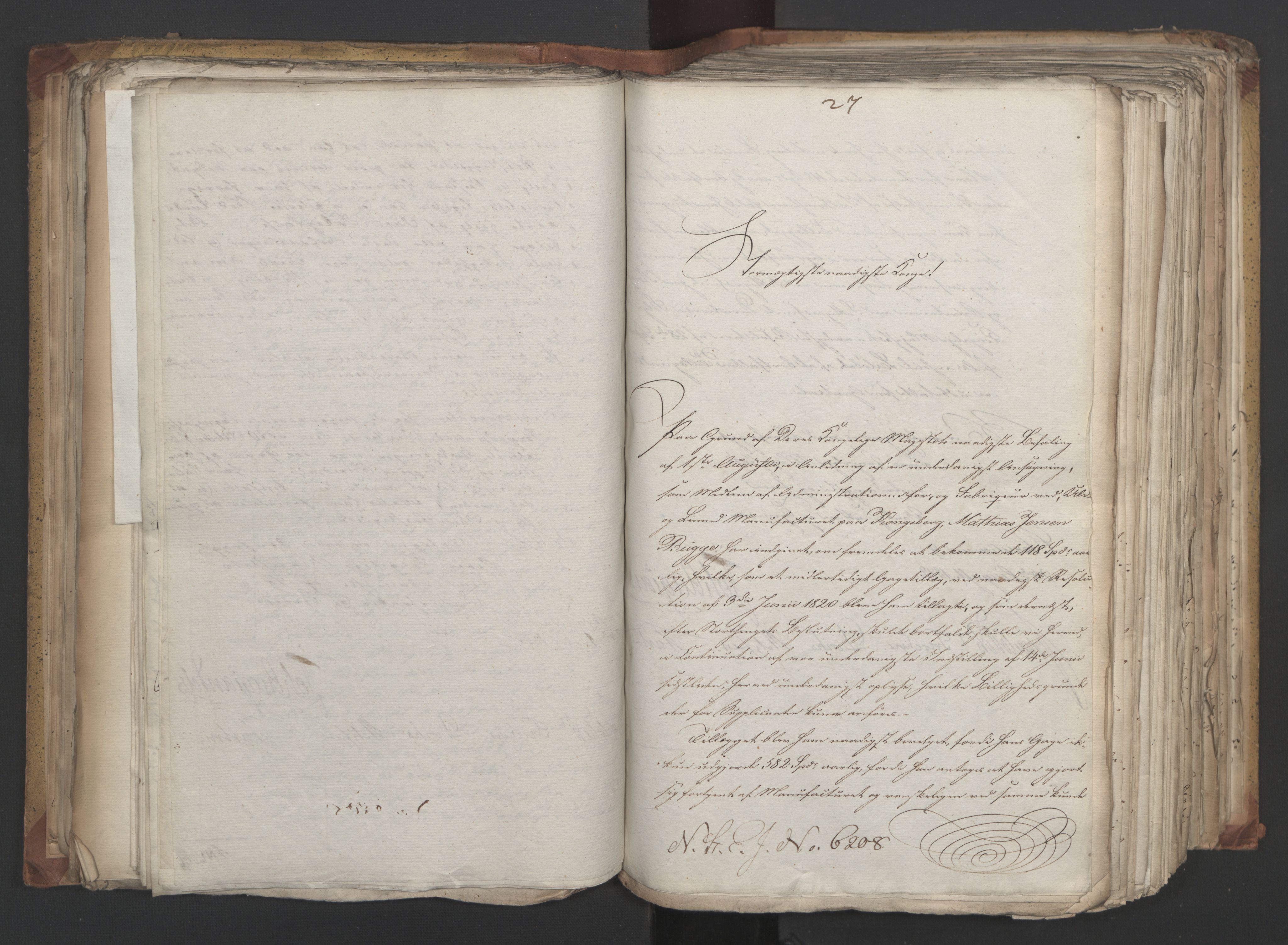 Statsrådsavdelingen i Stockholm, AV/RA-S-1003/D/Da/L0032: Regjeringsinnstillinger nr. 6140-6355, 1822, s. 167