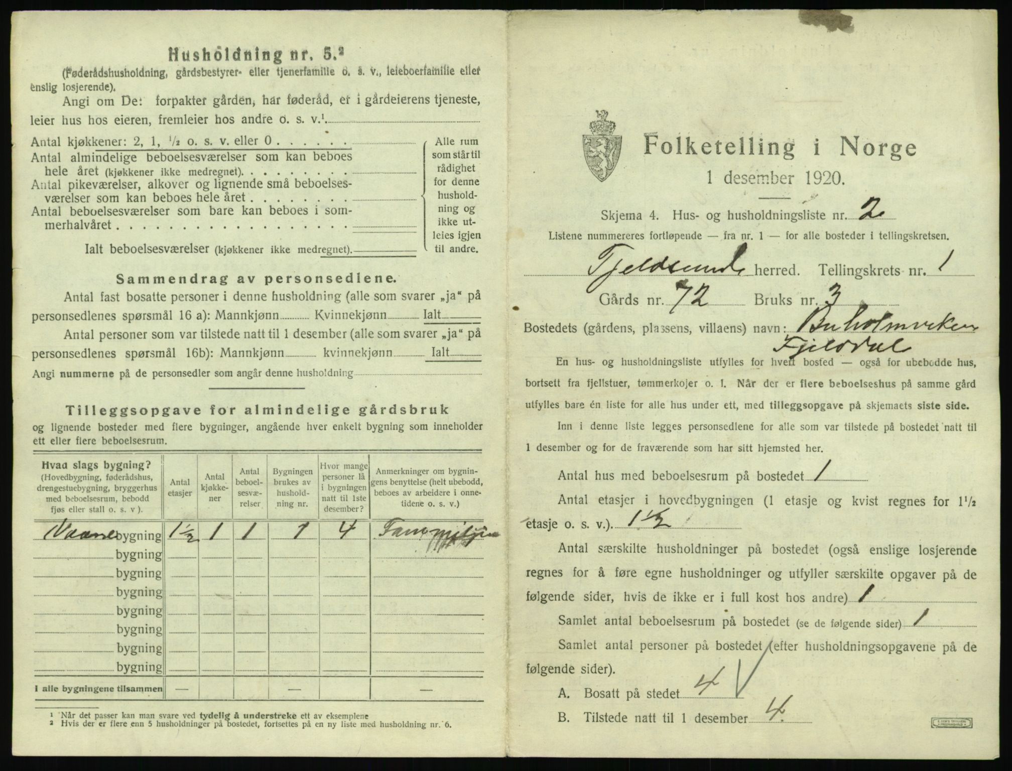 SAT, Folketelling 1920 for 1852 Tjeldsund herred, 1920, s. 32