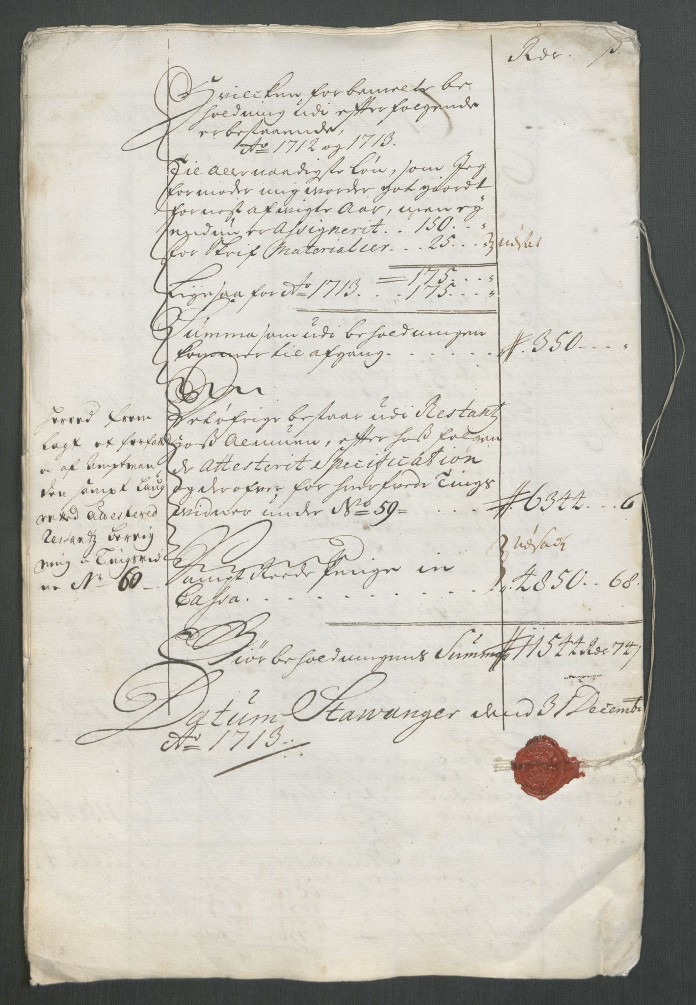 Rentekammeret inntil 1814, Reviderte regnskaper, Fogderegnskap, AV/RA-EA-4092/R46/L2738: Fogderegnskap Jæren og Dalane, 1713-1714, s. 17