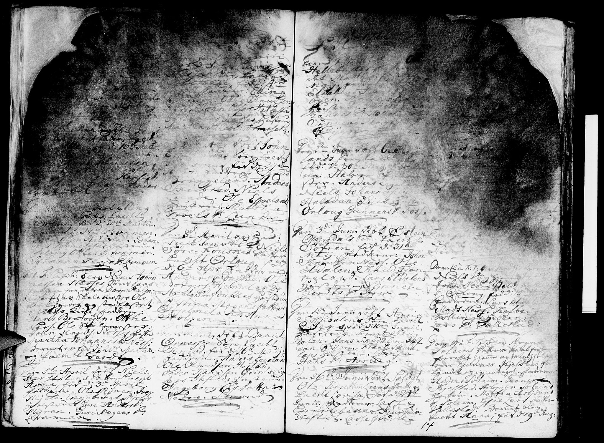 Gaular sokneprestembete, SAB/A-80001/H/Haa: Ministerialbok nr. A 1, 1755-1785, s. 14