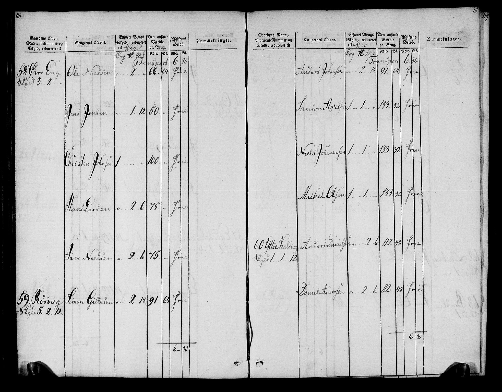 Rentekammeret inntil 1814, Realistisk ordnet avdeling, AV/RA-EA-4070/N/Ne/Nea/L0161: Salten fogderi. Oppebørselsregister, 1803-1804, s. 57