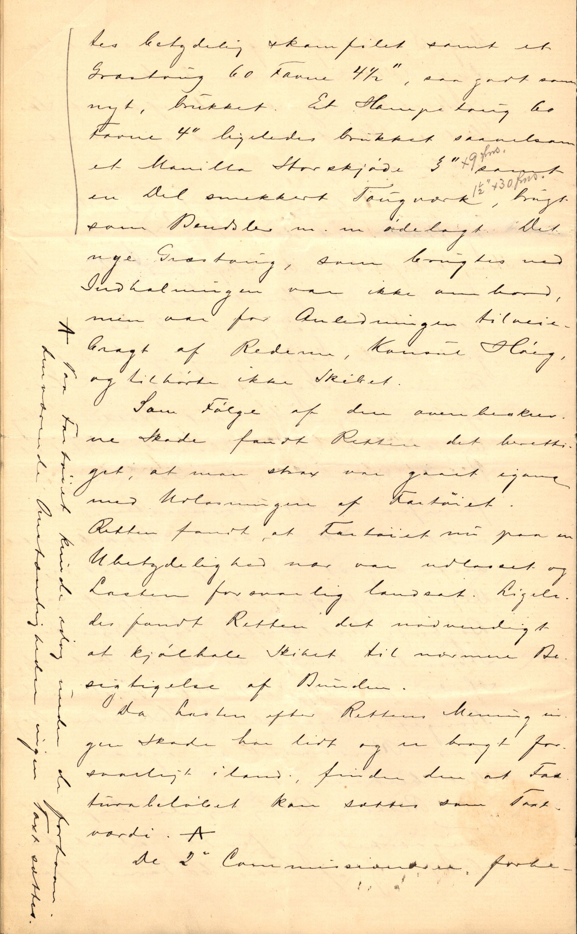 Pa 63 - Østlandske skibsassuranceforening, VEMU/A-1079/G/Ga/L0027/0002: Havaridokumenter / Jarlen, Jarl, St. Petersburg, Sir John Lawrence, Sirius, 1891, s. 64