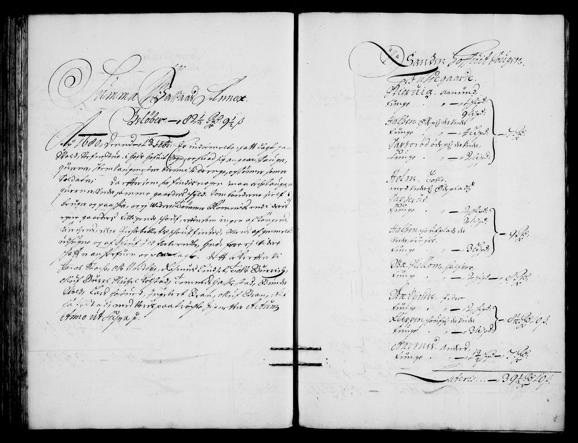 Rentekammeret inntil 1814, Realistisk ordnet avdeling, RA/EA-4070/N/Na/L0003/0005: [XI h]: Tønsbergs amt og Larvik grevskaps jordebøker: / Kontribusjon og leilendingsskatt for Tønsbergs amt., 1680