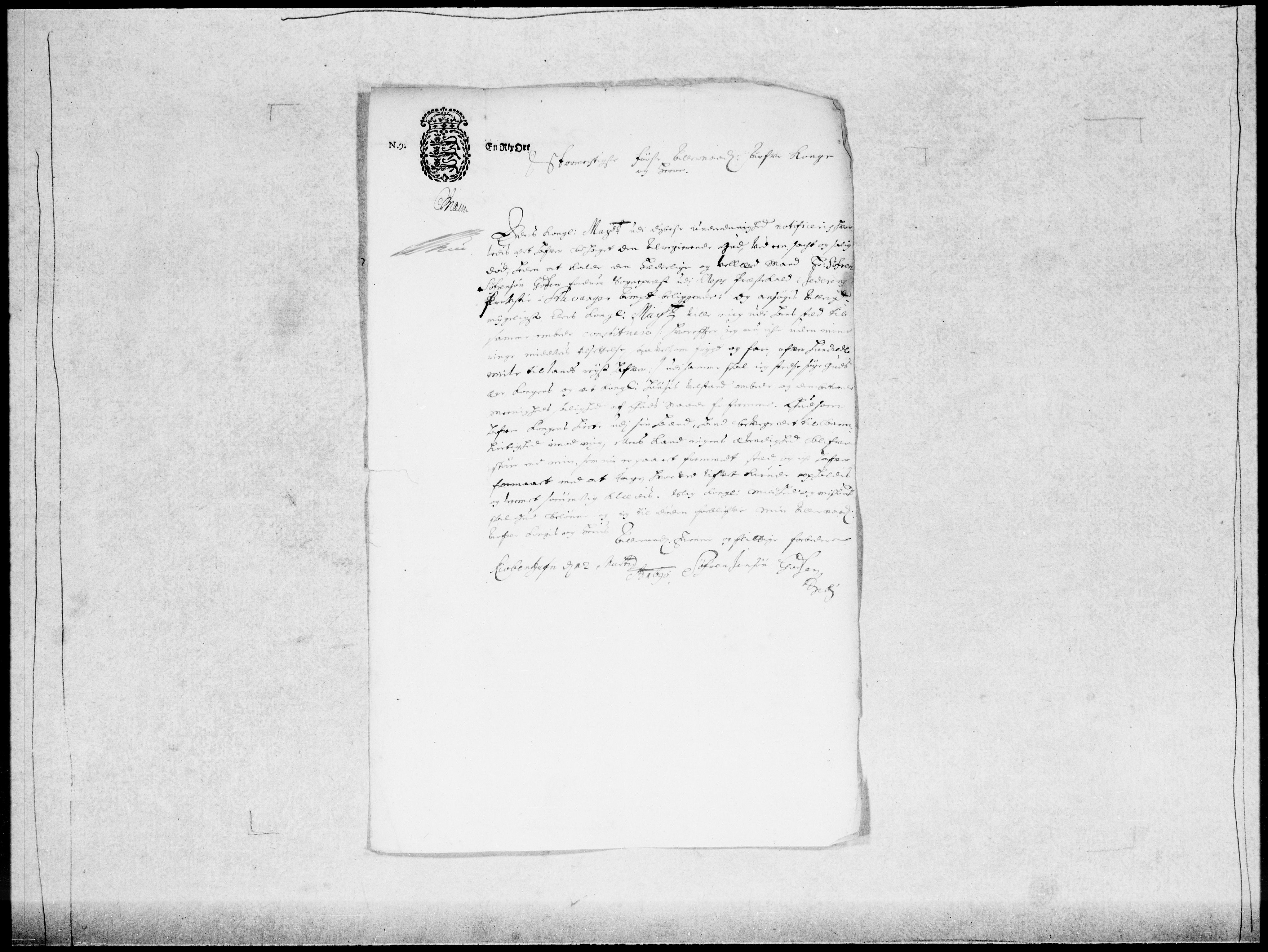 Danske Kanselli 1572-1799, AV/RA-EA-3023/F/Fc/Fcc/Fcca/L0043: Norske innlegg 1572-1799, 1689-1690, s. 288