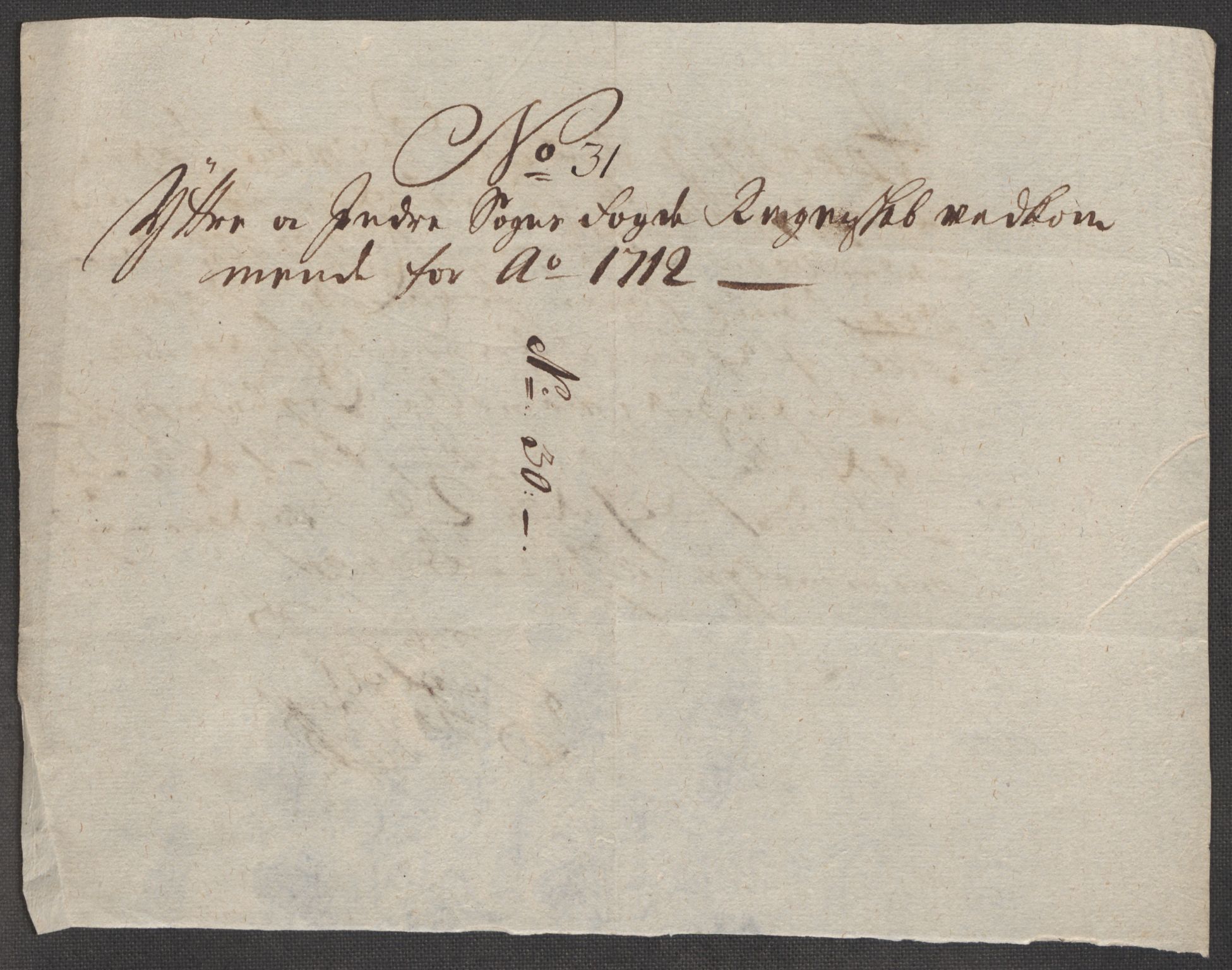 Rentekammeret inntil 1814, Reviderte regnskaper, Fogderegnskap, RA/EA-4092/R52/L3318: Fogderegnskap Sogn, 1712, s. 285