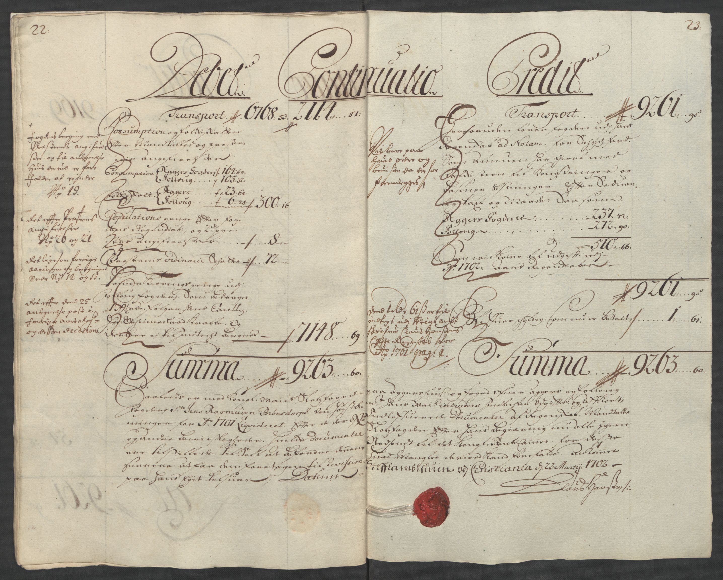 Rentekammeret inntil 1814, Reviderte regnskaper, Fogderegnskap, AV/RA-EA-4092/R10/L0444: Fogderegnskap Aker og Follo, 1701-1702, s. 26