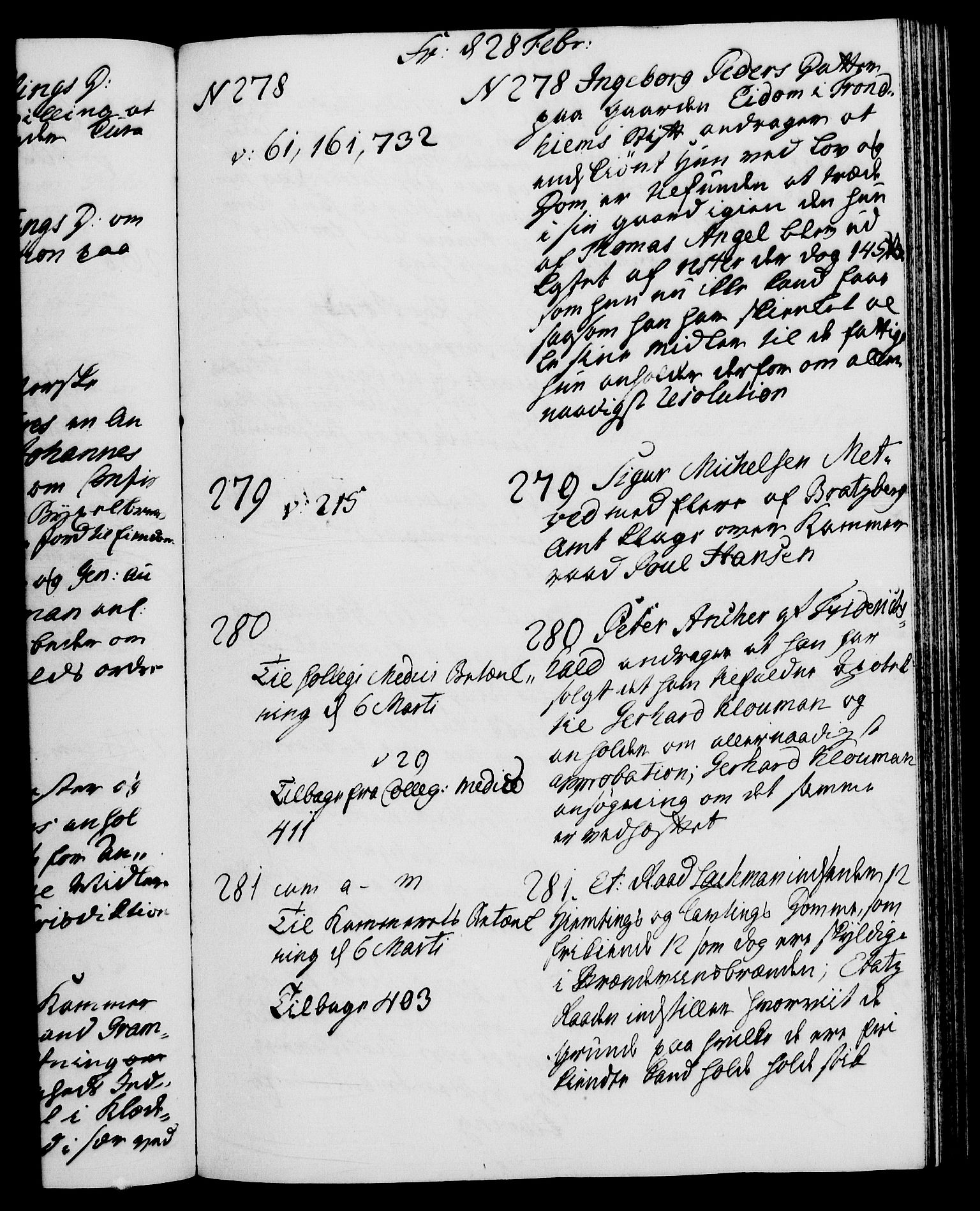 Danske Kanselli 1572-1799, AV/RA-EA-3023/I/Ia/L0002: 3. departements journal, 1772