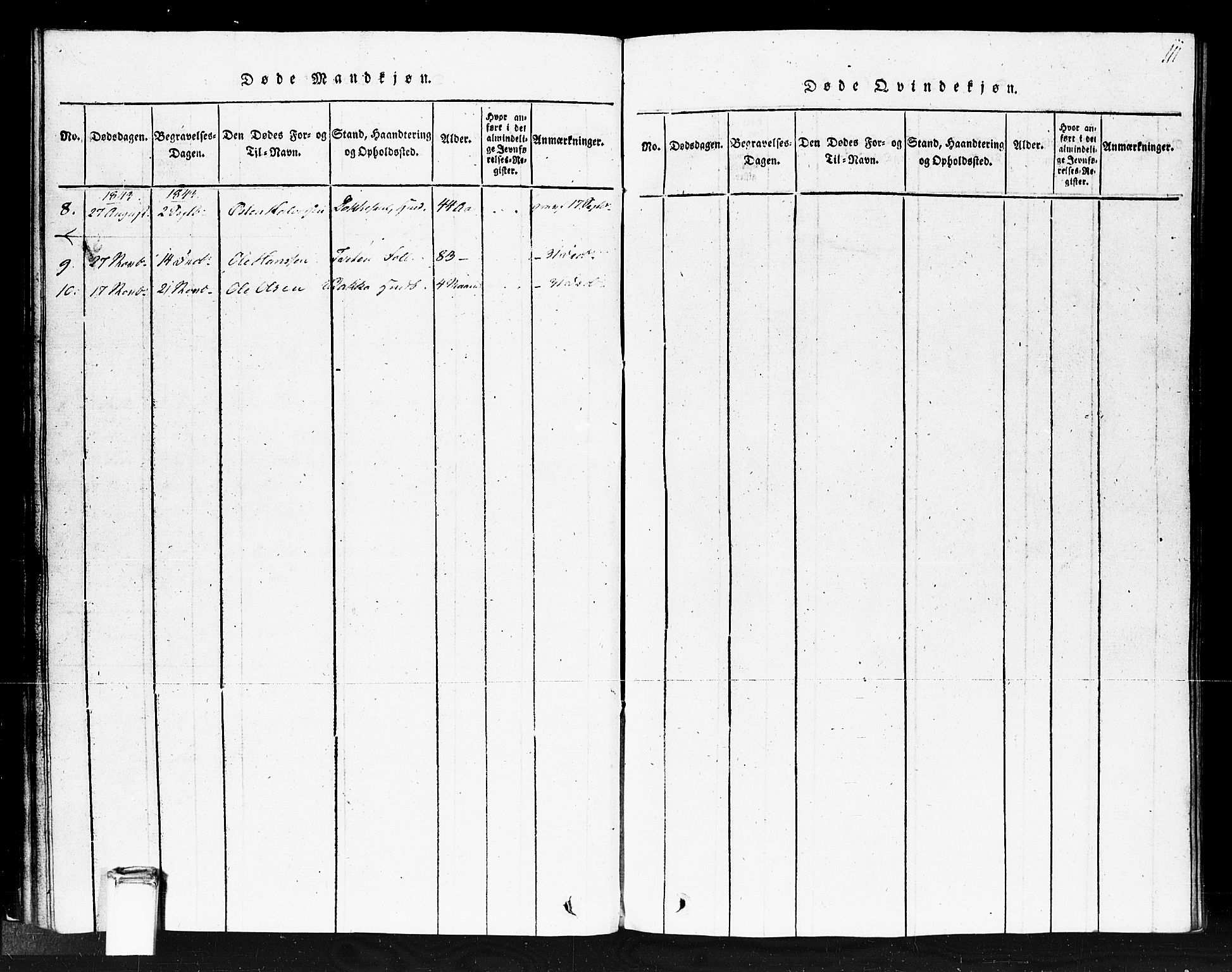 Gransherad kirkebøker, AV/SAKO-A-267/F/Fb/L0002: Ministerialbok nr. II 2, 1815-1843, s. 111
