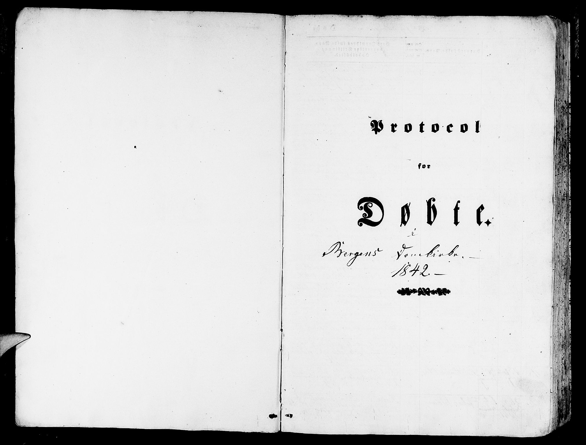 Domkirken sokneprestembete, SAB/A-74801/H/Hab/L0009: Klokkerbok nr. B 2, 1842-1849