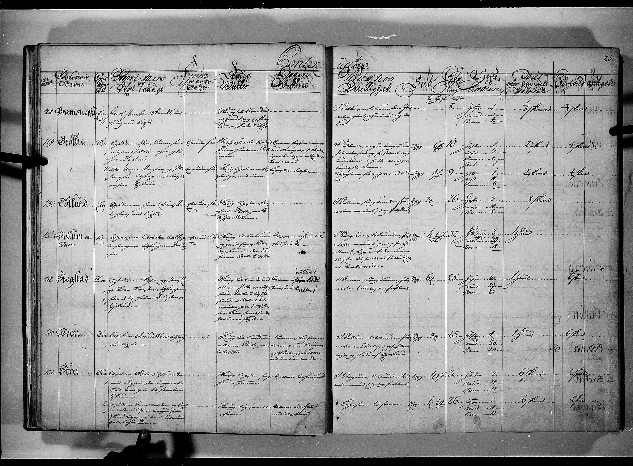 Rentekammeret inntil 1814, Realistisk ordnet avdeling, RA/EA-4070/N/Nb/Nbf/L0101: Solør, Østerdalen og Odal eksaminasjonsprotokoll, 1723, s. 24b-25a