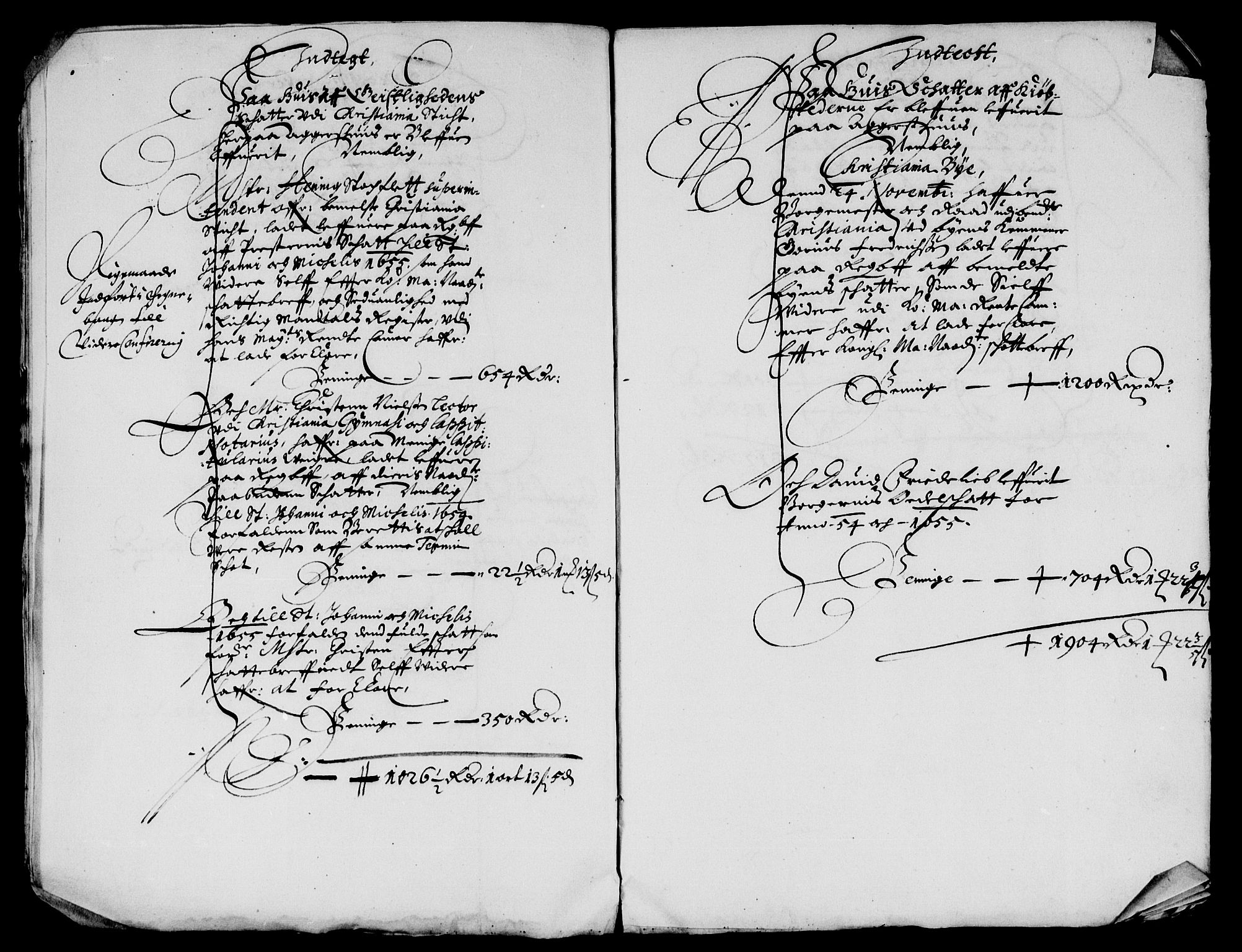 Rentekammeret inntil 1814, Reviderte regnskaper, Lensregnskaper, RA/EA-5023/R/Rb/Rba/L0230: Akershus len, 1655-1656