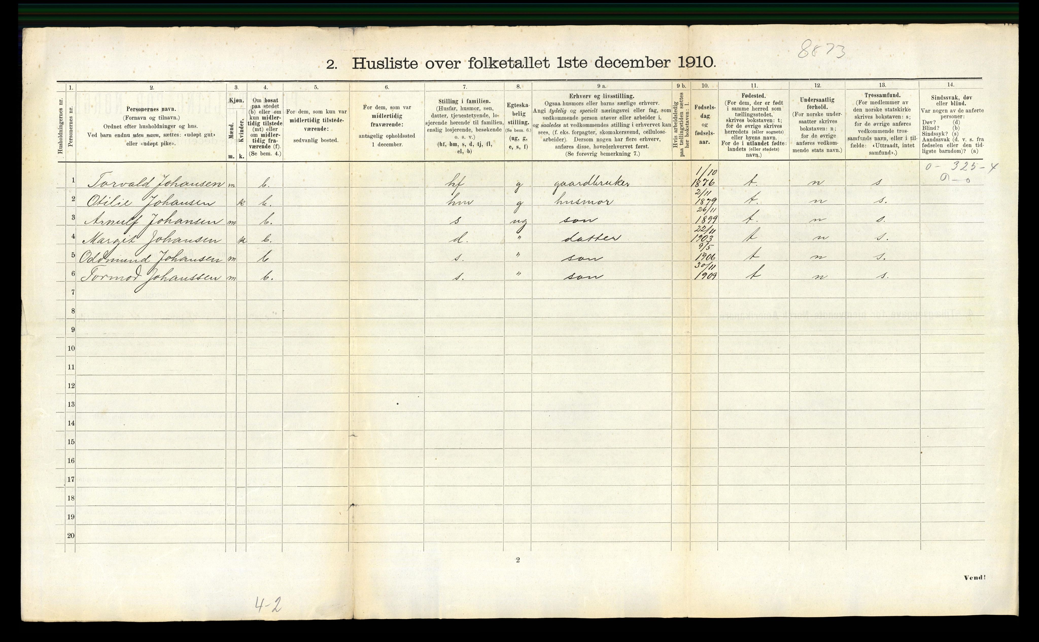 RA, Folketelling 1910 for 1720 Levanger herred, 1910, s. 357