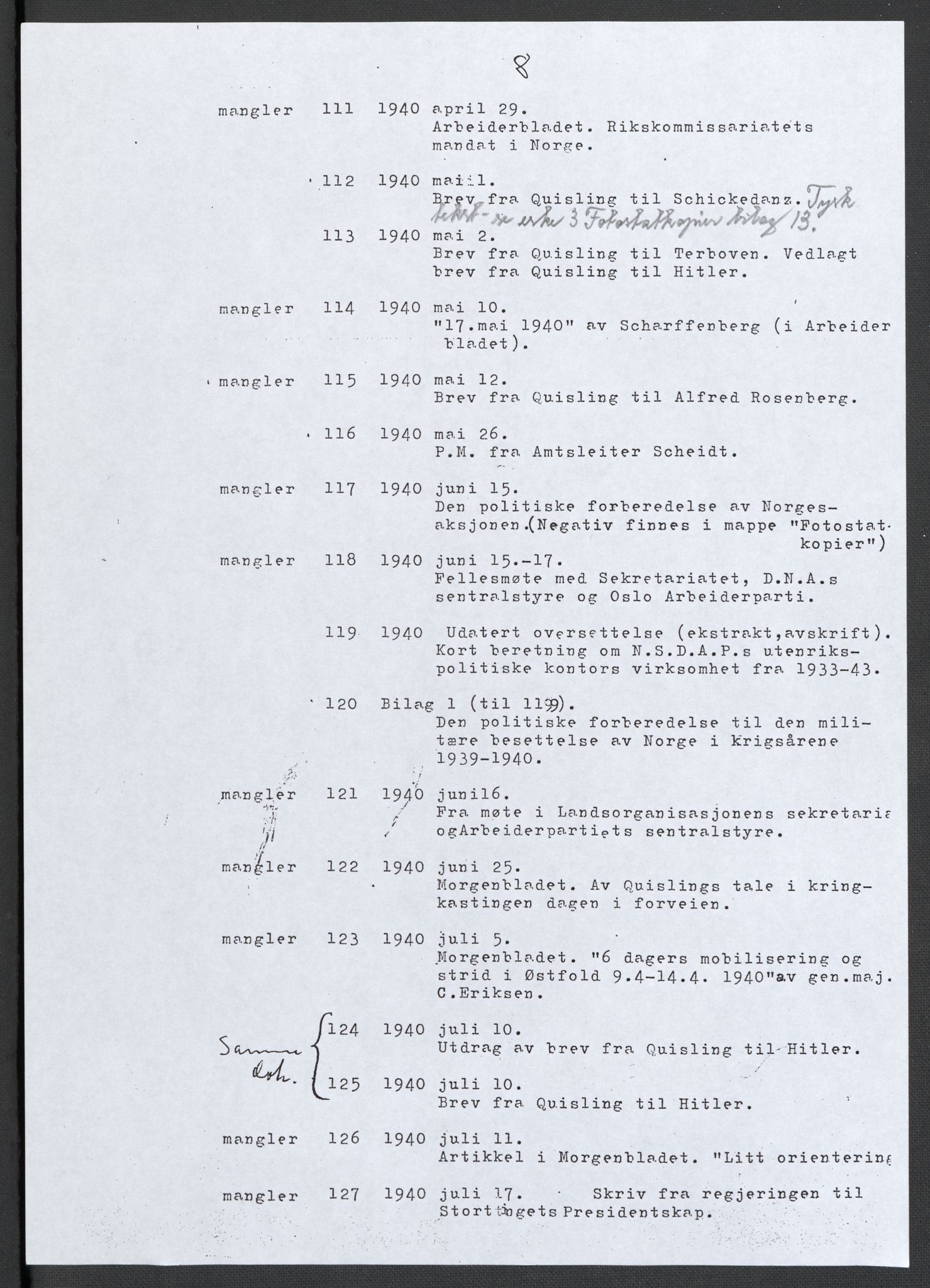 Landssvikarkivet, Oslo politikammer, AV/RA-S-3138-01/D/Da/L0003: Dnr. 29, 1945, s. 11