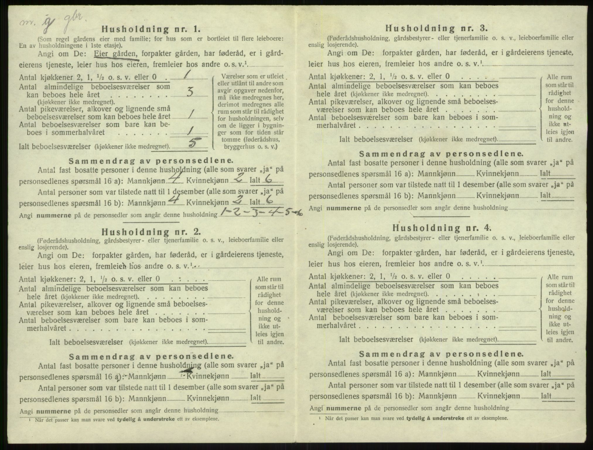 SAB, Folketelling 1920 for 1412 Solund herred, 1920, s. 391