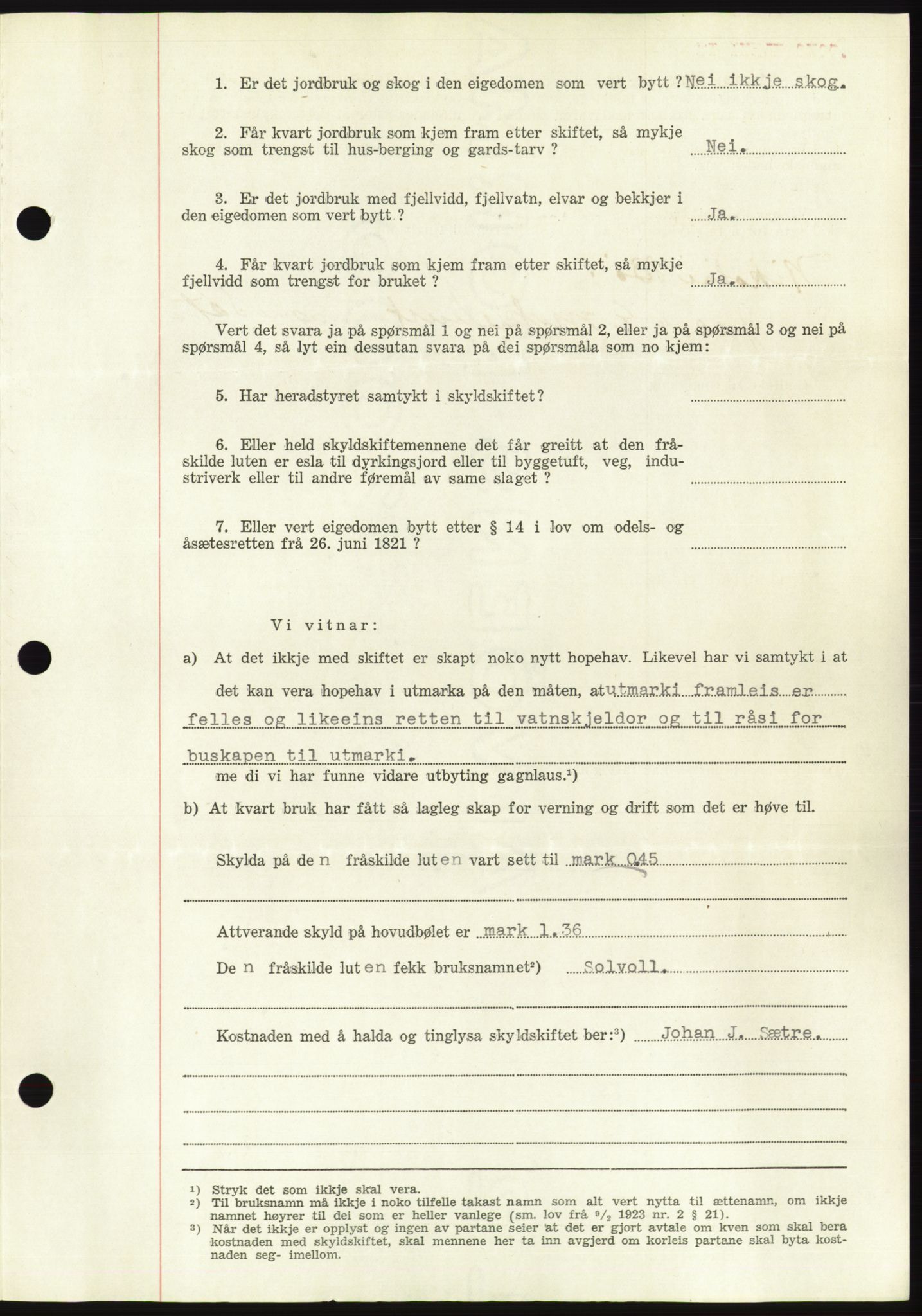 Søre Sunnmøre sorenskriveri, AV/SAT-A-4122/1/2/2C/L0095: Pantebok nr. 21A, 1953-1953, Dagboknr: 1157/1953