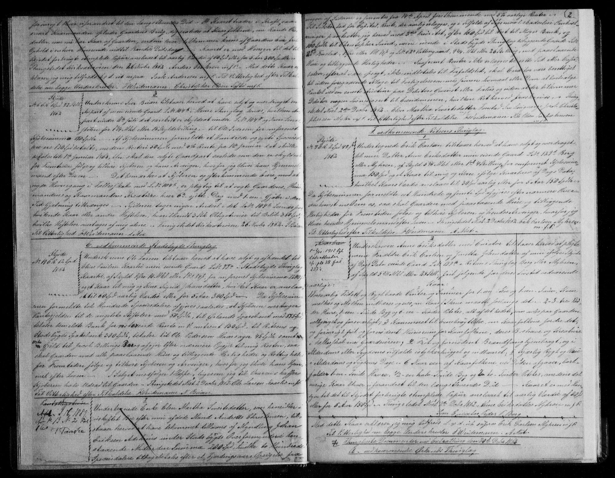 Fosen sorenskriveri, AV/SAT-A-1107/1/2/2C/L0018: Pantebok nr. 11 I, 1862-1866, s. 2