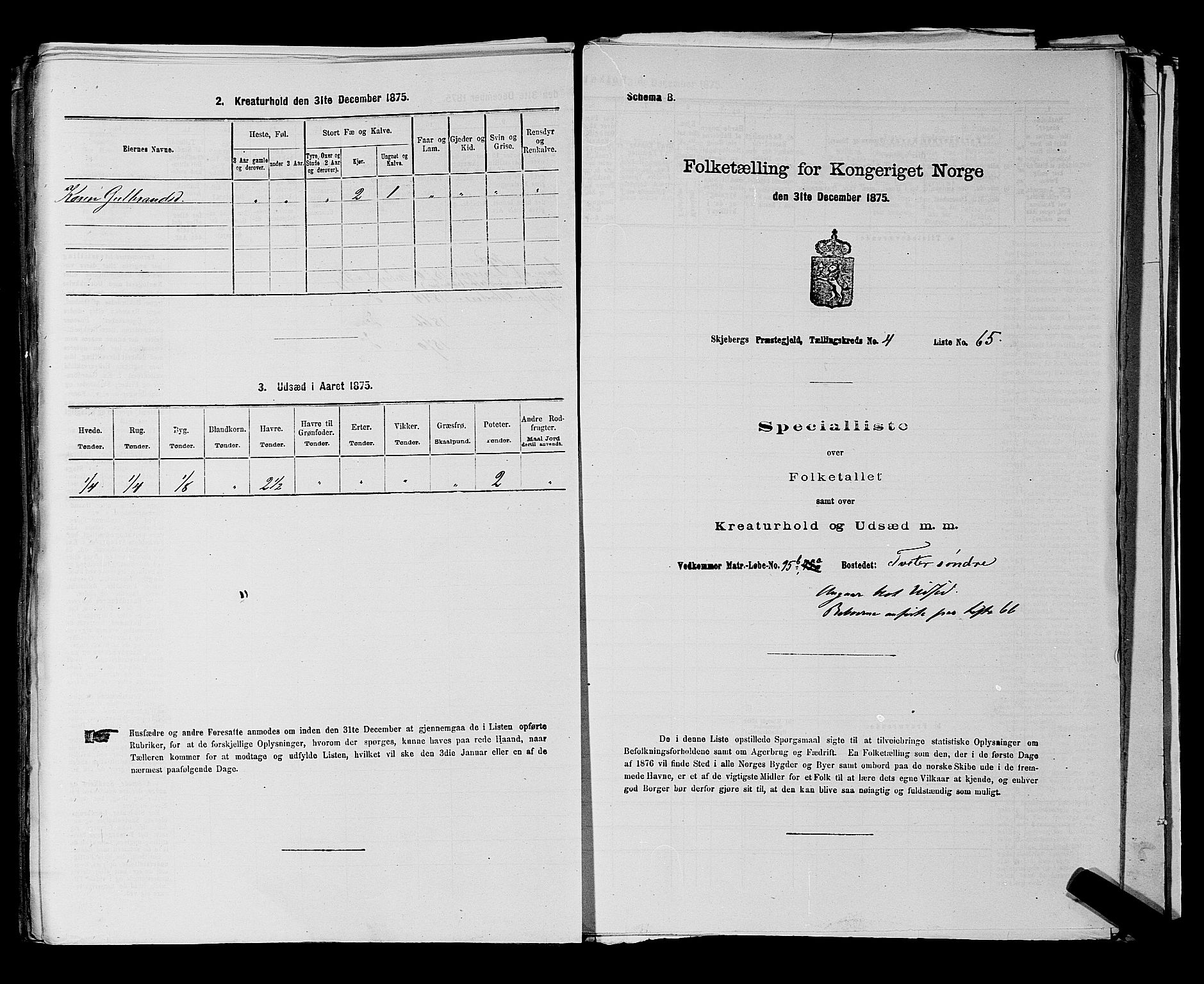 RA, Folketelling 1875 for 0115P Skjeberg prestegjeld, 1875, s. 839