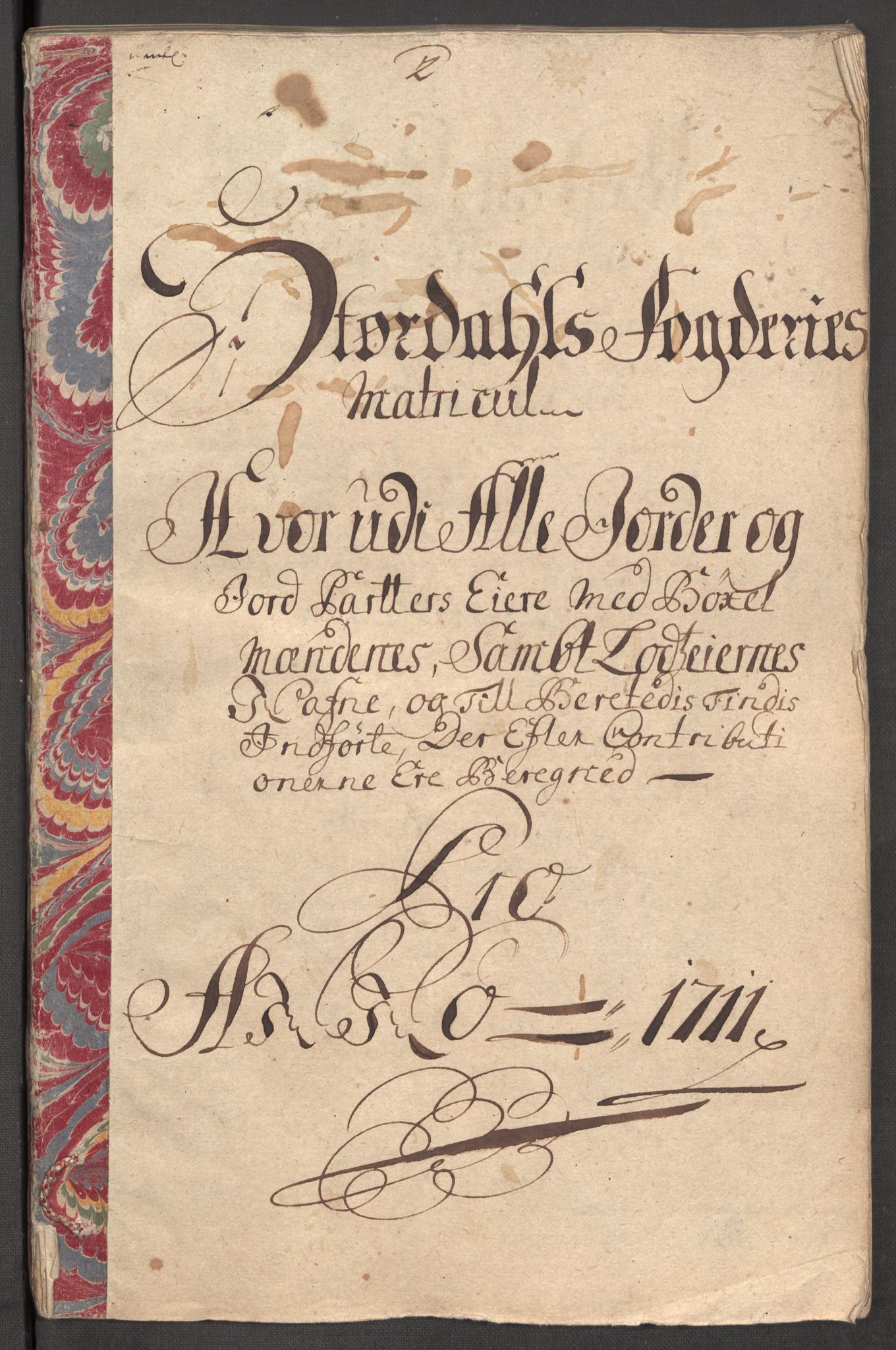 Rentekammeret inntil 1814, Reviderte regnskaper, Fogderegnskap, RA/EA-4092/R62/L4201: Fogderegnskap Stjørdal og Verdal, 1711, s. 20