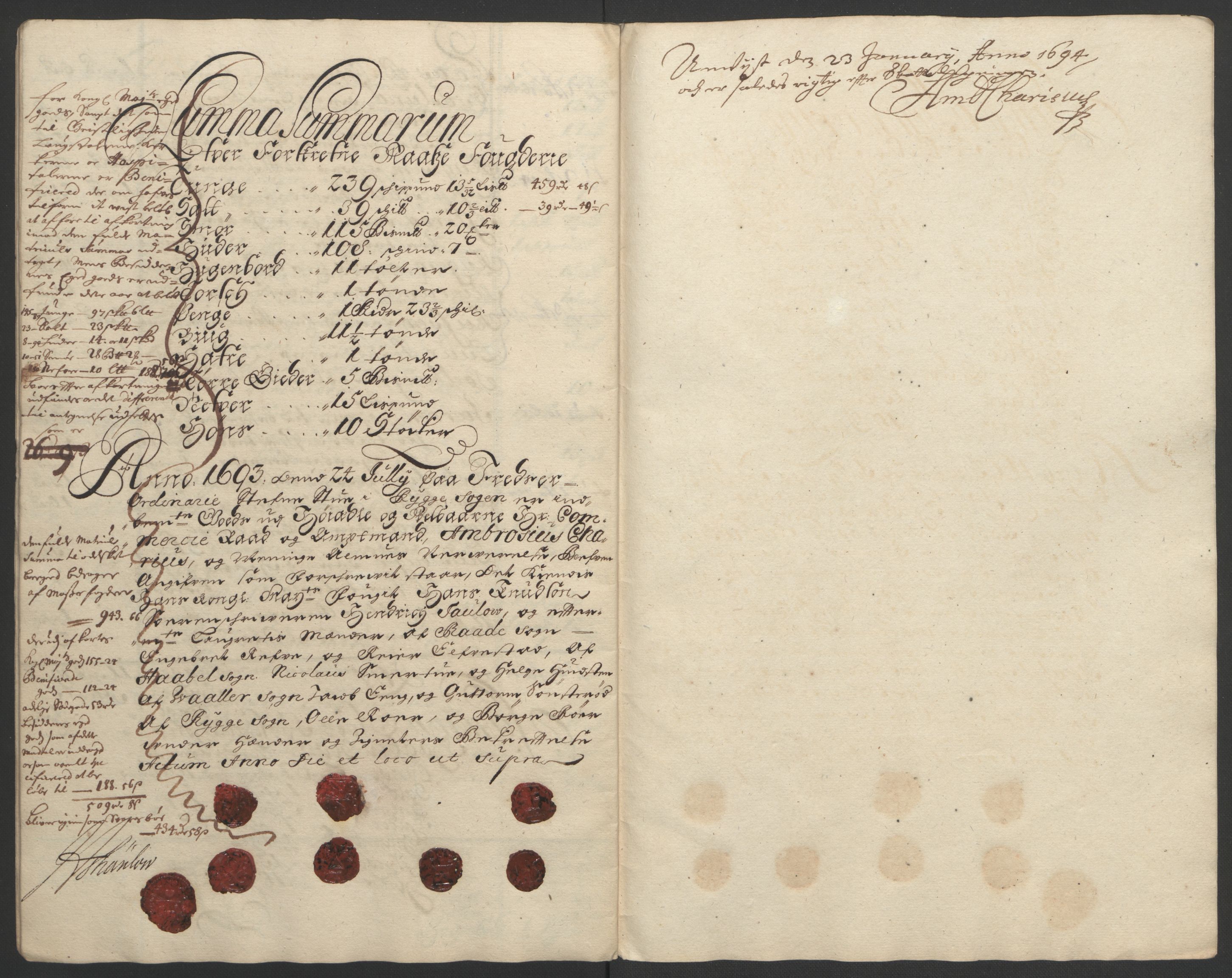 Rentekammeret inntil 1814, Reviderte regnskaper, Fogderegnskap, RA/EA-4092/R02/L0108: Fogderegnskap Moss og Verne kloster, 1692-1693, s. 323