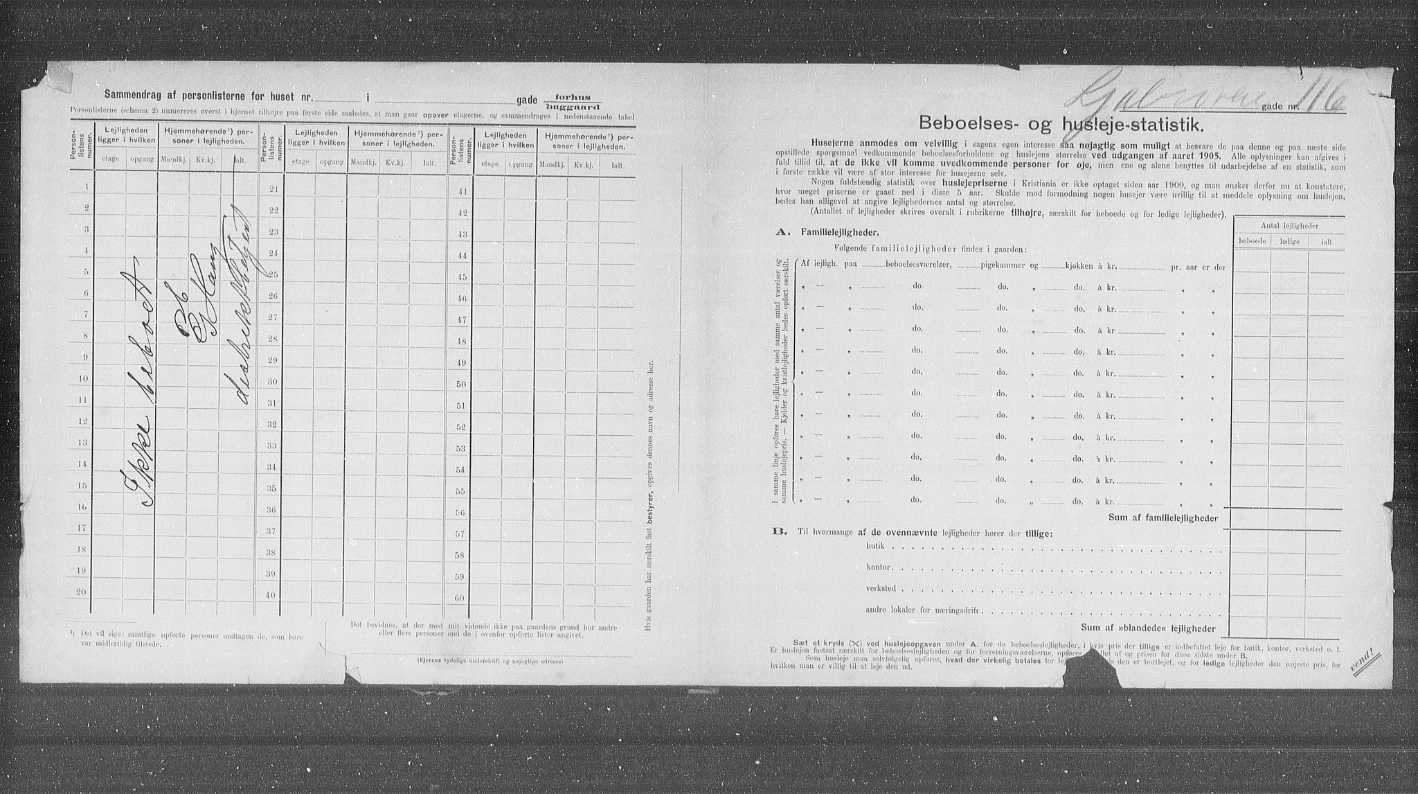 OBA, Kommunal folketelling 31.12.1905 for Kristiania kjøpstad, 1905, s. 30606