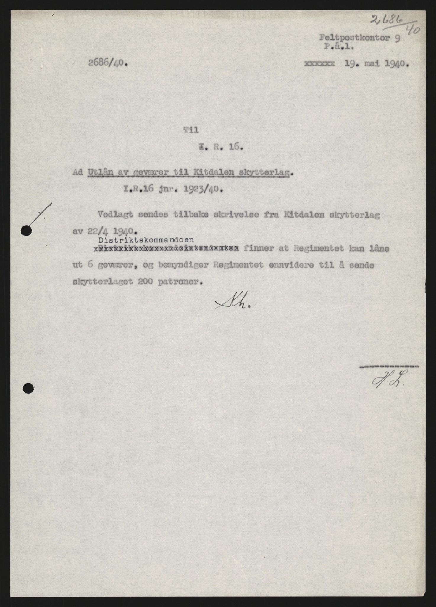 Forsvaret, Forsvarets krigshistoriske avdeling, AV/RA-RAFA-2017/Y/Yb/L0123: II-C-11-600  -  6. Divisjon med avdelinger, 1940, s. 677