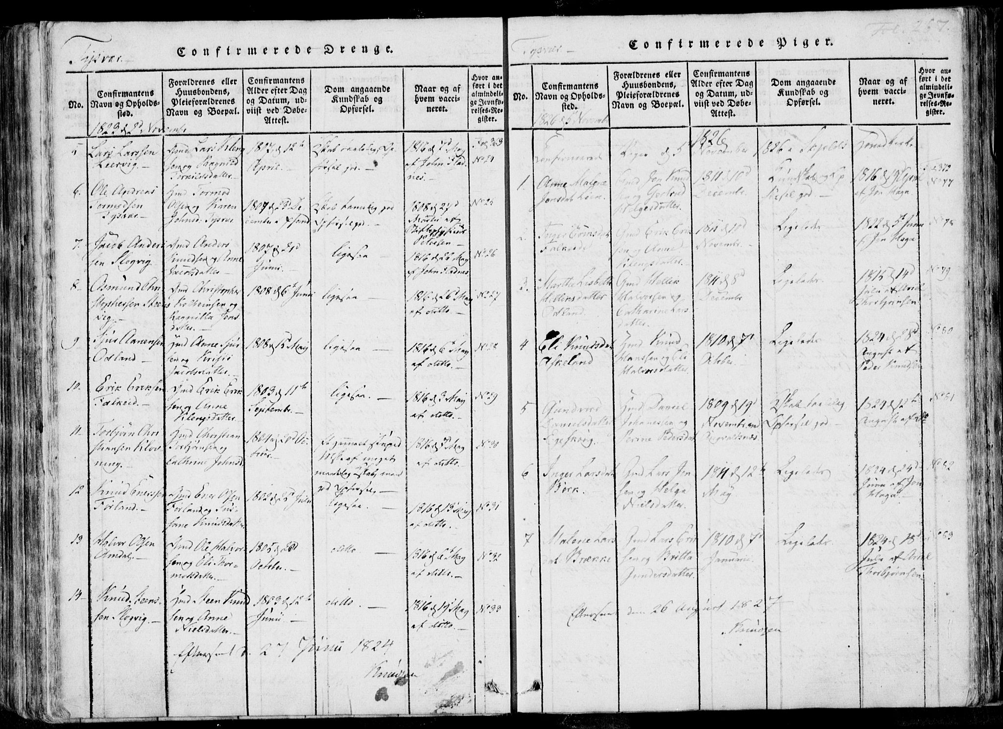 Skjold sokneprestkontor, SAST/A-101847/H/Ha/Haa/L0004: Ministerialbok nr. A 4 /1, 1815-1830, s. 267