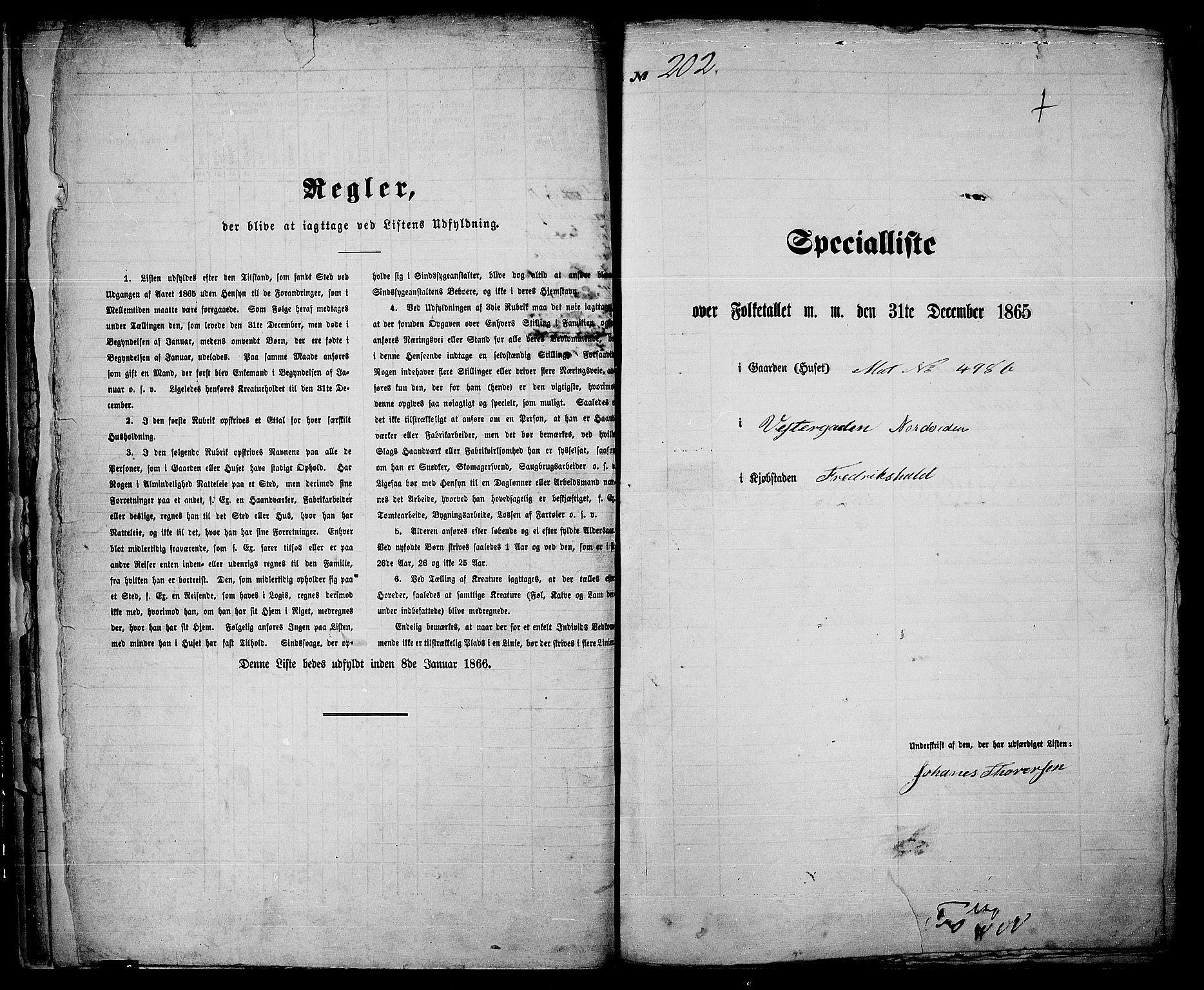 RA, Folketelling 1865 for 0101P Fredrikshald prestegjeld, 1865, s. 422